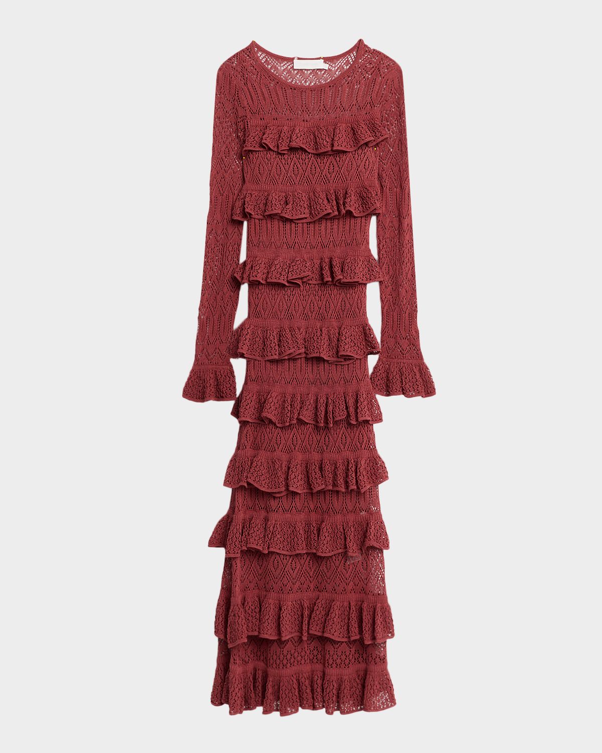 Zimmermann Wanderlust Lace Frill Midi Dress