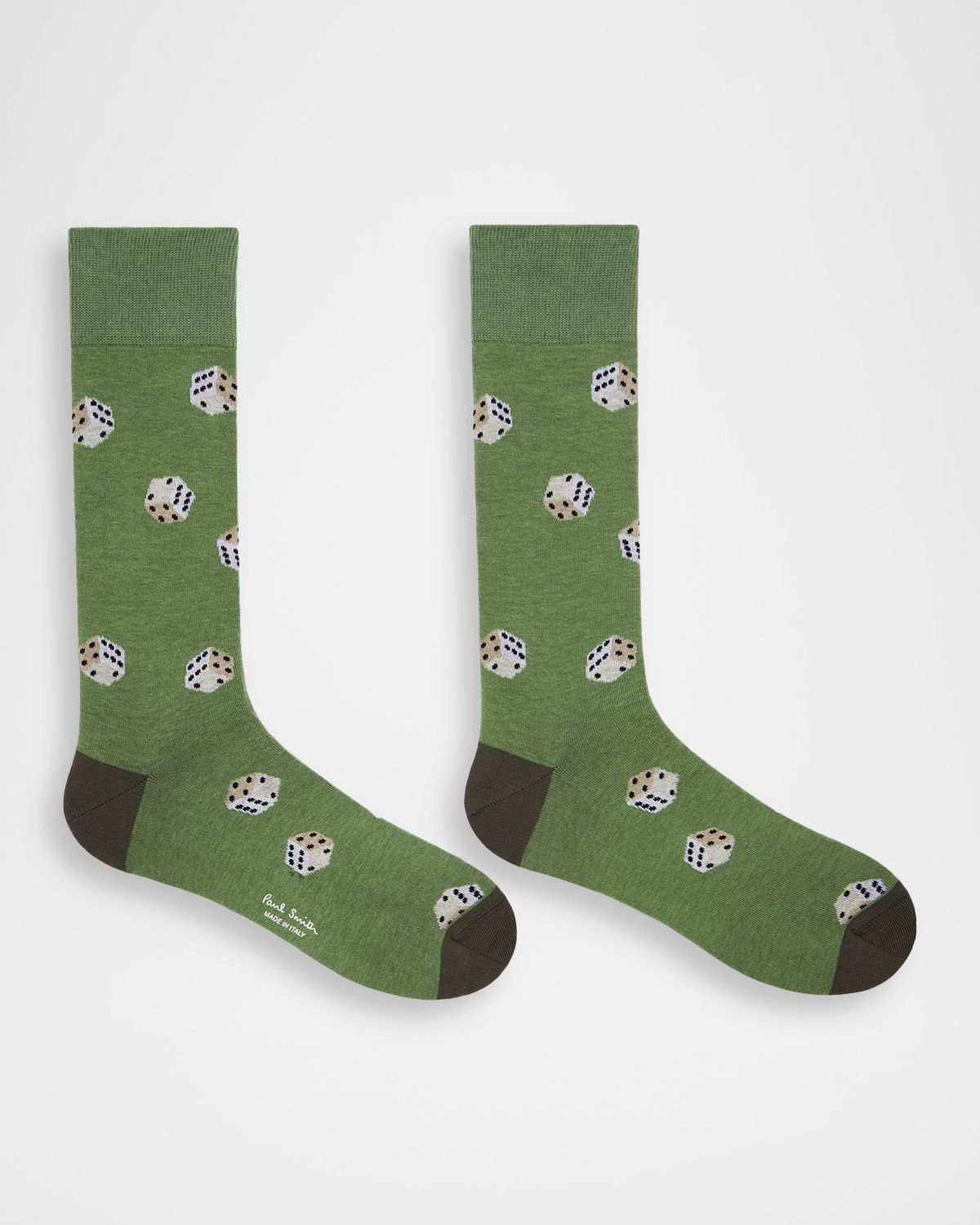 Paul Smith Men 's Tumbling Dice Cotton Crew Socks | Thumbnail 5 Paul Smith Men 's Tumbling Dice Cotton Crew Socks | Thumbnail 5