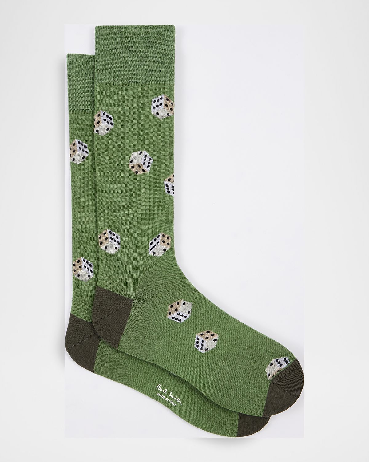 Paul Smith Men 's Tumbling Dice Cotton Crew Socks