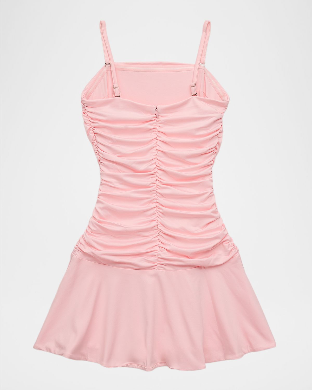 KatieJ NYC Girl 's Tween Alyssa Ruched Flounce Mini Dress, Size S-XL