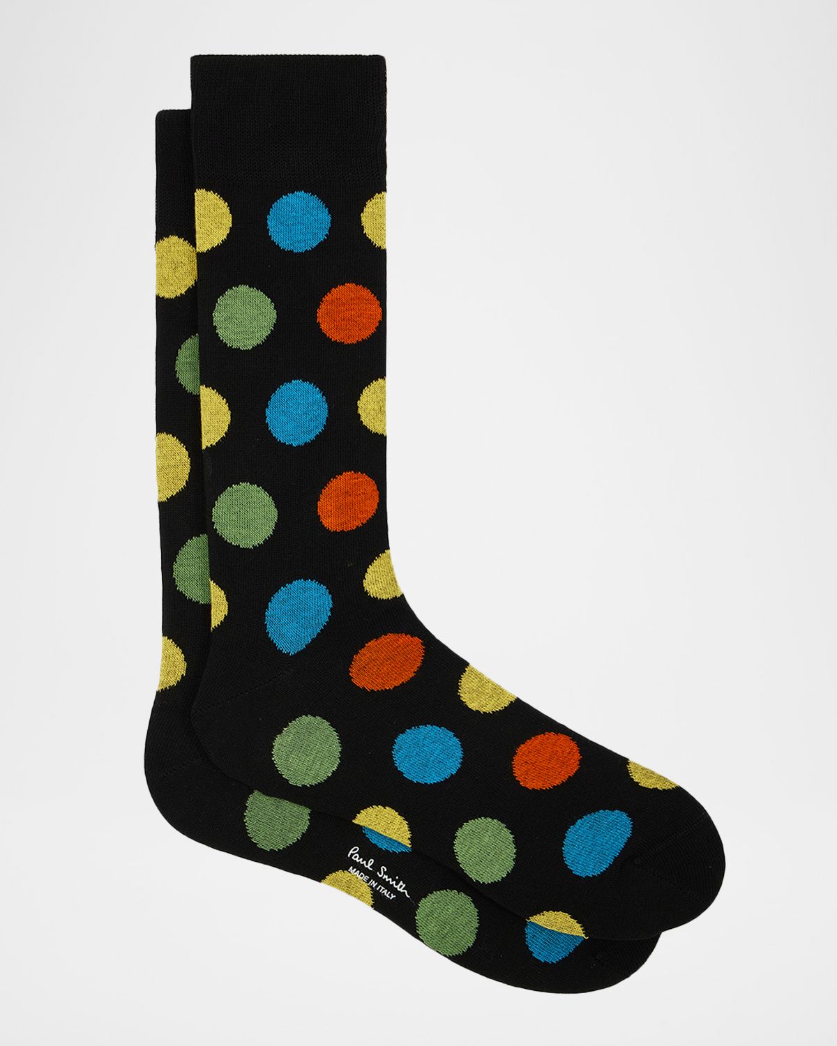 Paul Smith Men 's Mike Large Polka Dot Cotton Crew Socks | Thumbnail 3 Paul Smith Men 's Mike Large Polka Dot Cotton Crew Socks | Thumbnail 3