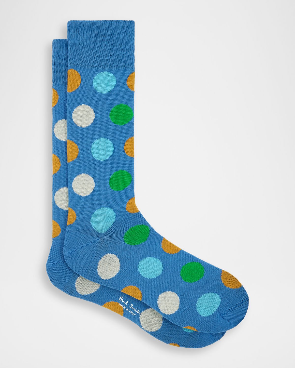 Paul Smith Men 's Mike Large Polka Dot Cotton Crew Socks | Thumbnail 3 Paul Smith Men 's Mike Large Polka Dot Cotton Crew Socks | Thumbnail 3
