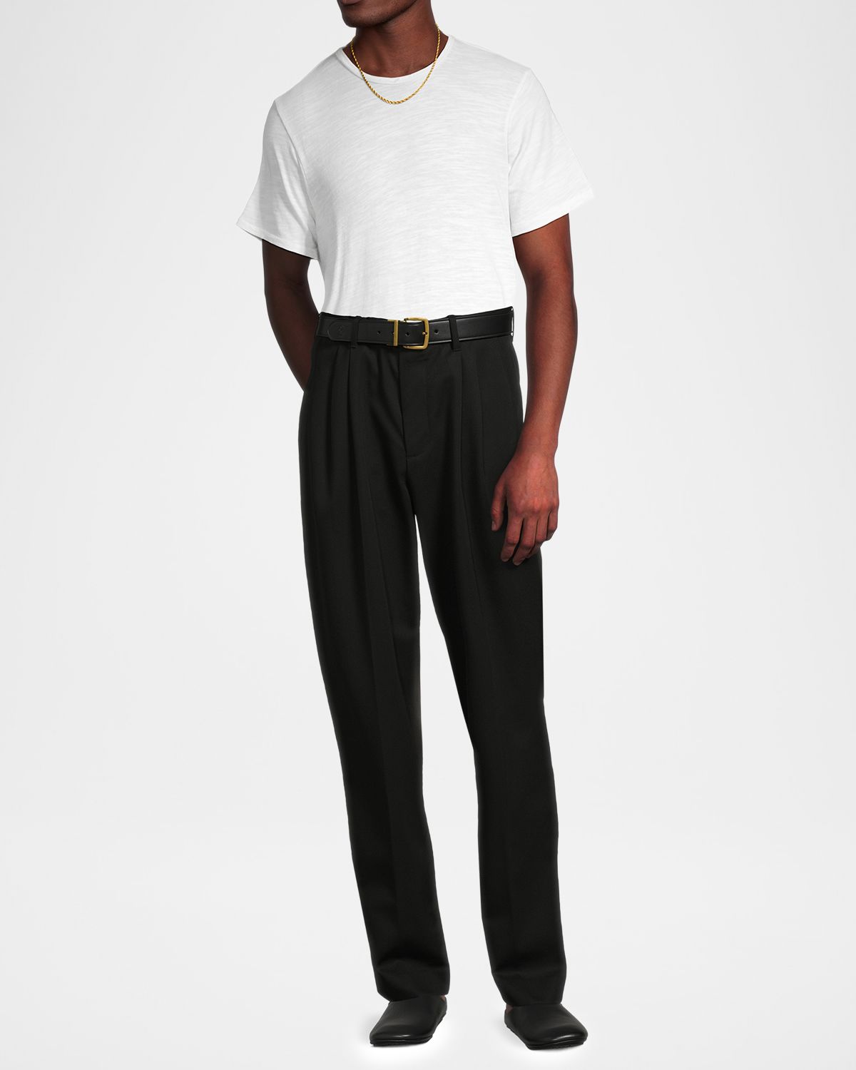 Vince Men 's Double-Pleat Suiting Trousers | Thumbnail 2 Vince Men 's Double-Pleat Suiting Trousers | Thumbnail 2