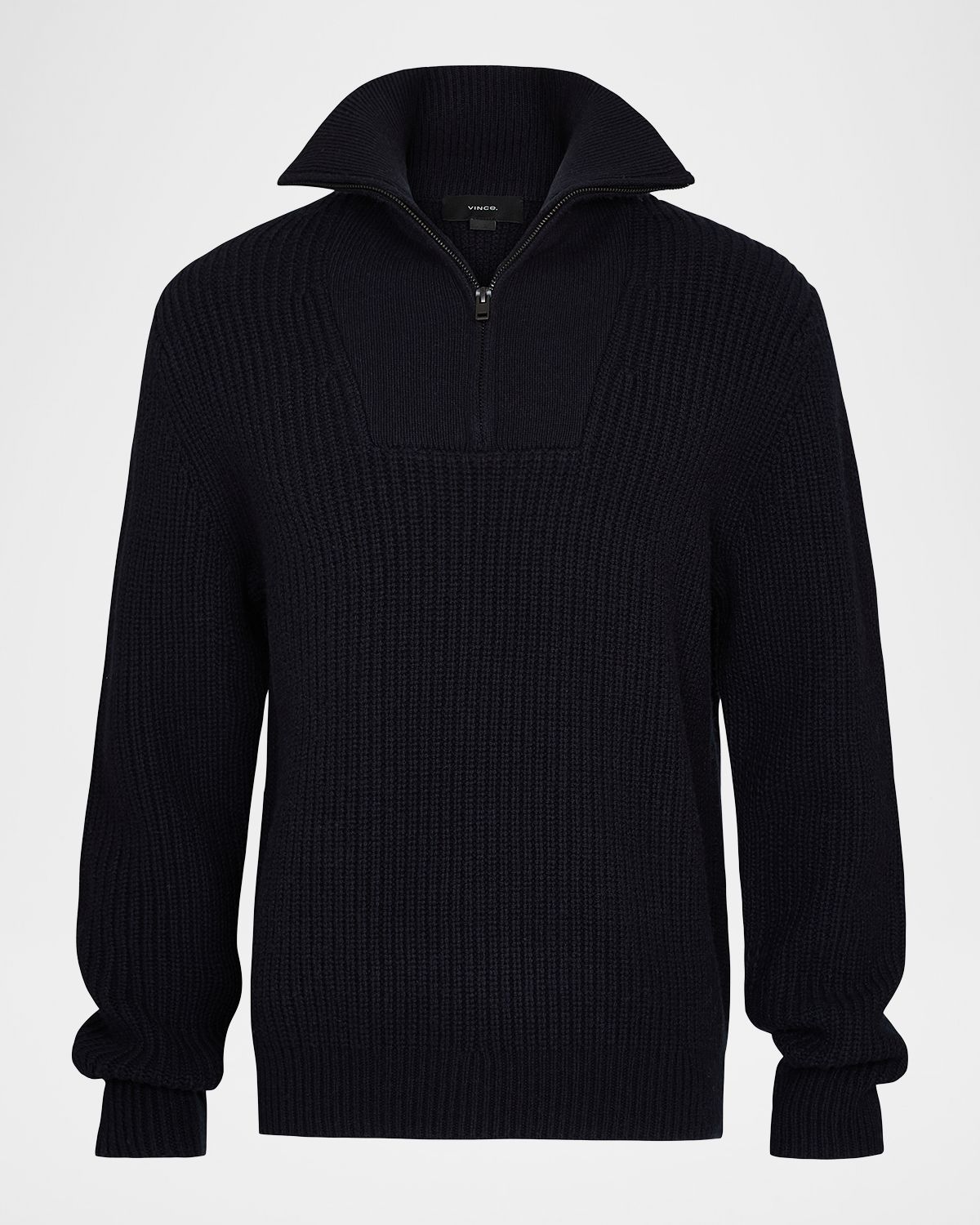 Vince Men 's Heirloom Shaker Wool-Cashmere Quarter-Zip Sweater
