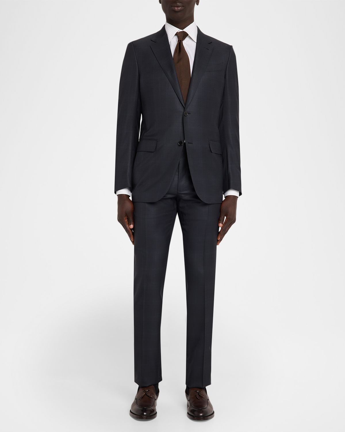 ZEGNA Men 's 15milmil15 Wool Tonal Plaid Two-Piece Suit | Thumbnail 2 ZEGNA Men 's 15milmil15 Wool Tonal Plaid Two-Piece Suit | Thumbnail 2