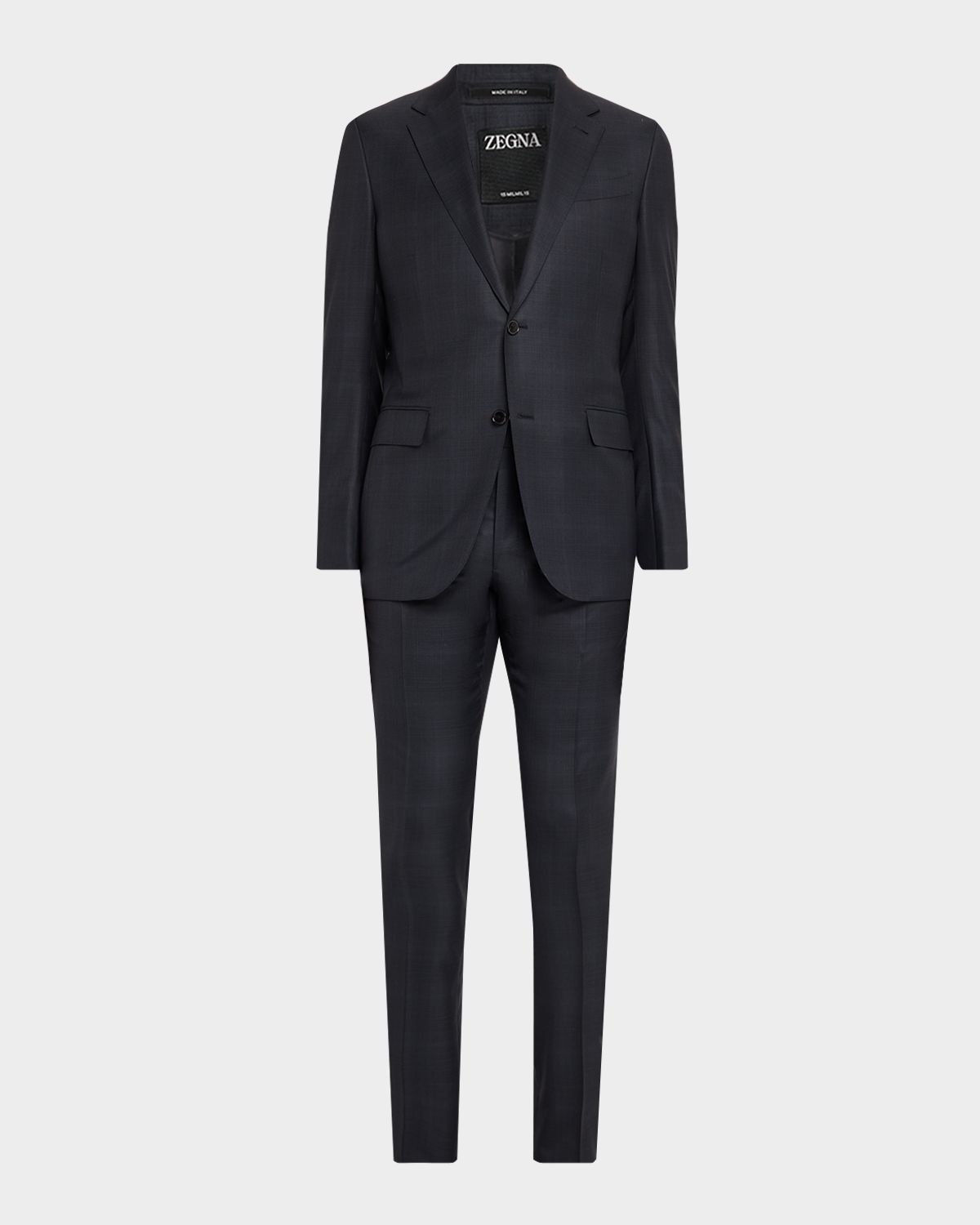 ZEGNA Men 's 15milmil15 Wool Tonal Plaid Two-Piece Suit