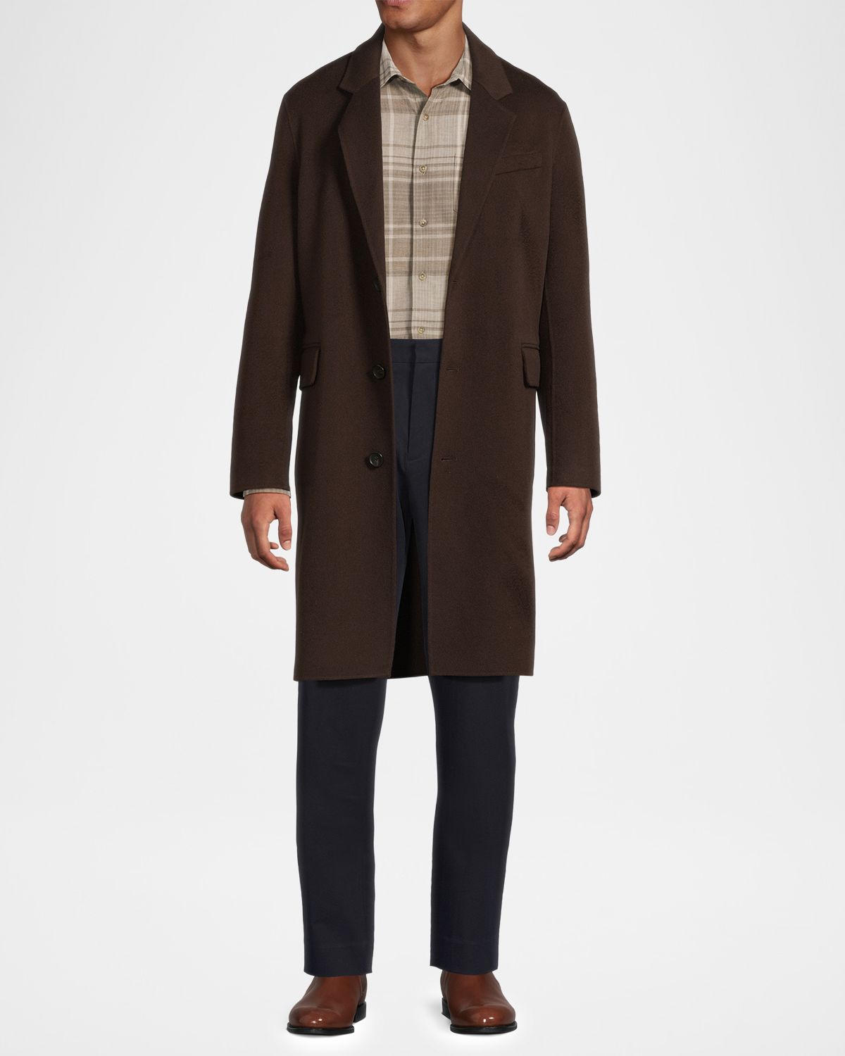 Vince Men 's Splittable Wool-Blend Single-Breasted Topcoat