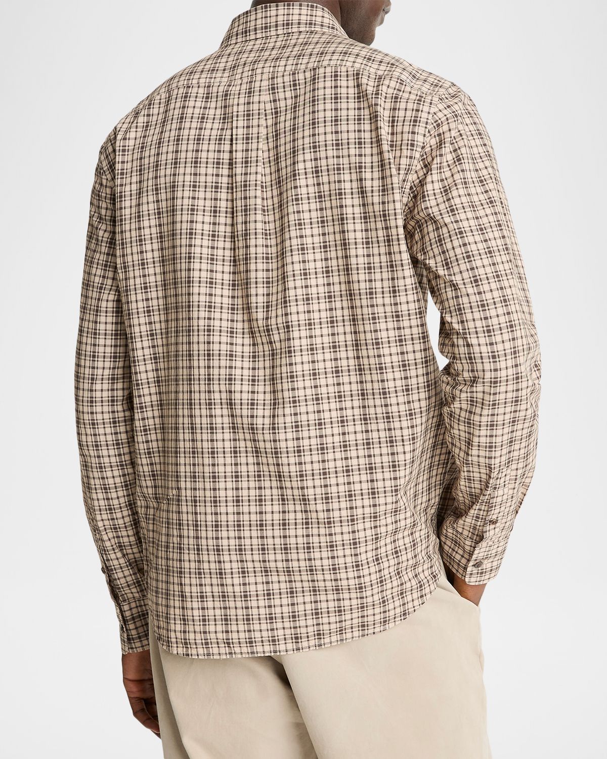 Vince Men 's Great Falls Cotton Plaid Button-Down Shirt