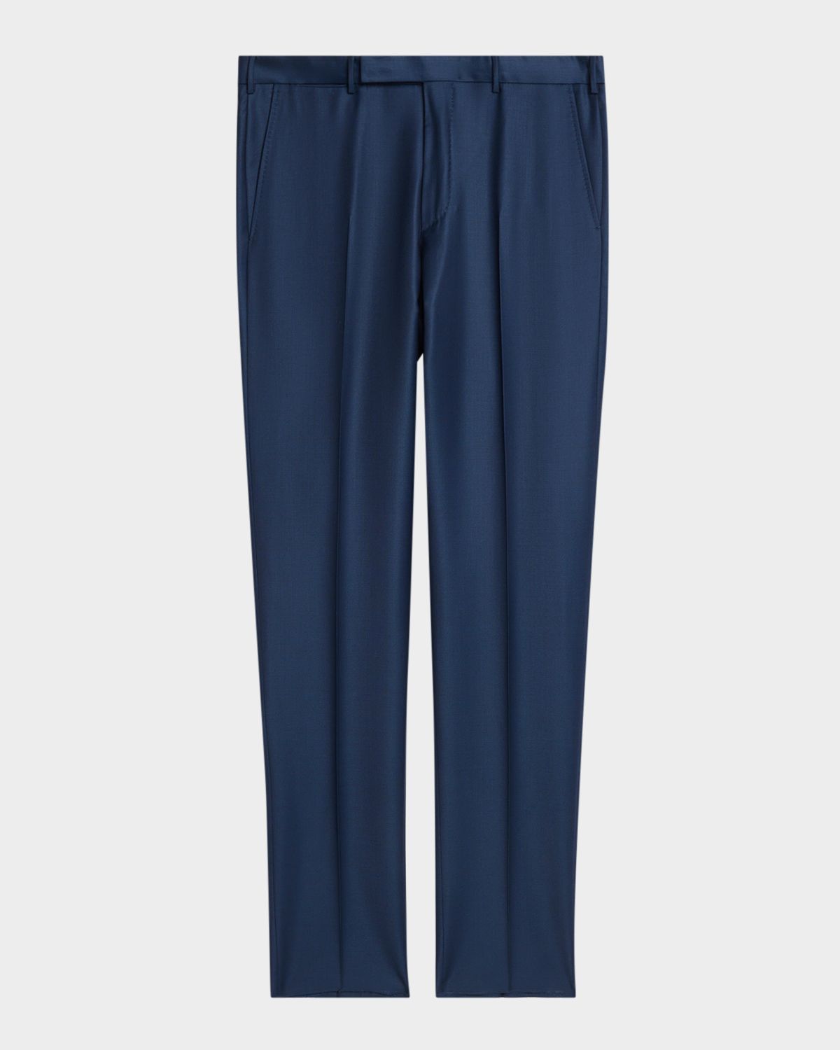 ZEGNA Men 's Trofeo Wool Slim Flat-Front Pants