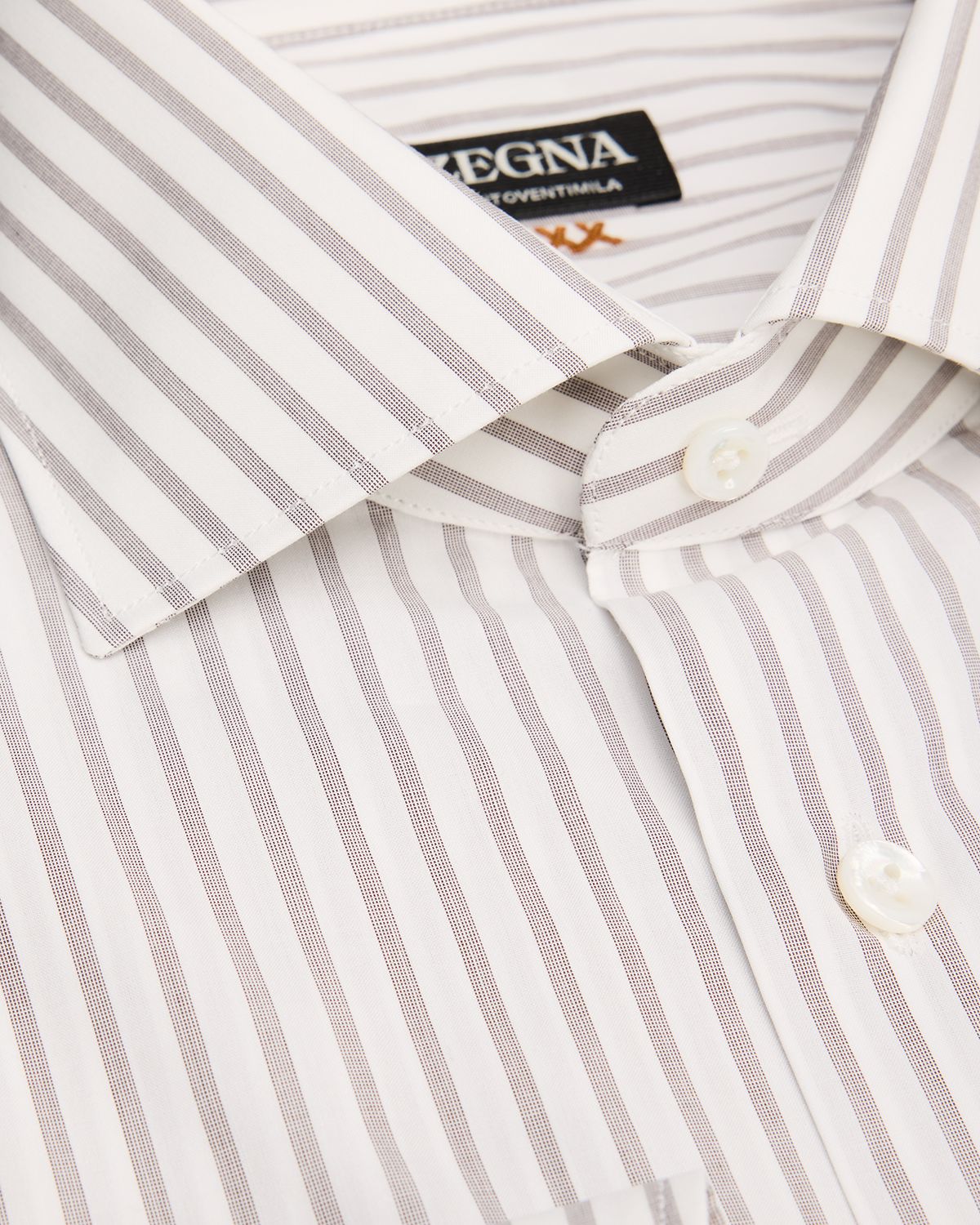 ZEGNA Men 's Centoventimila Cotton Stripe Dress Shirt