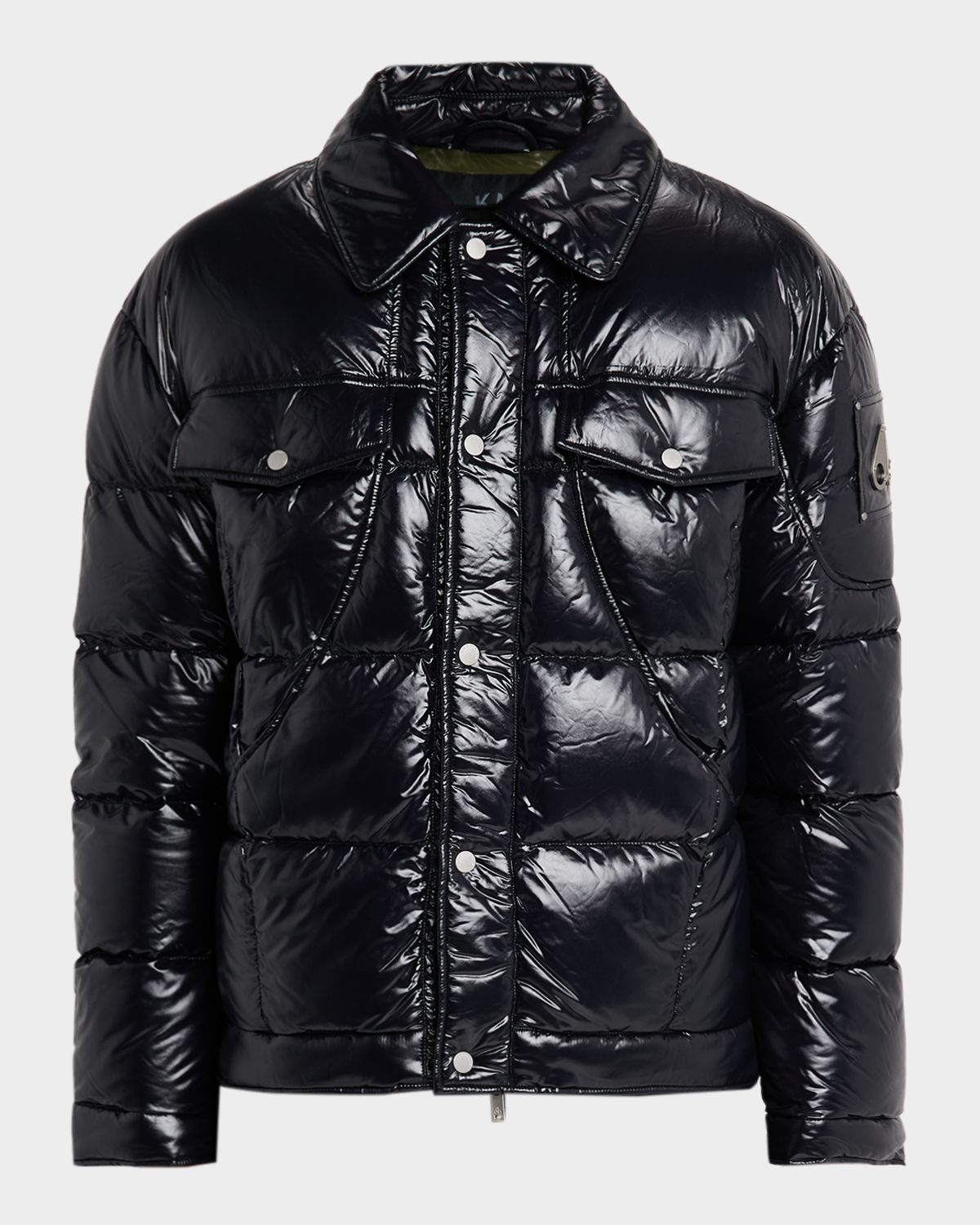 Moose Knuckles Men 's Briar Quilted Down Shirt Jacket