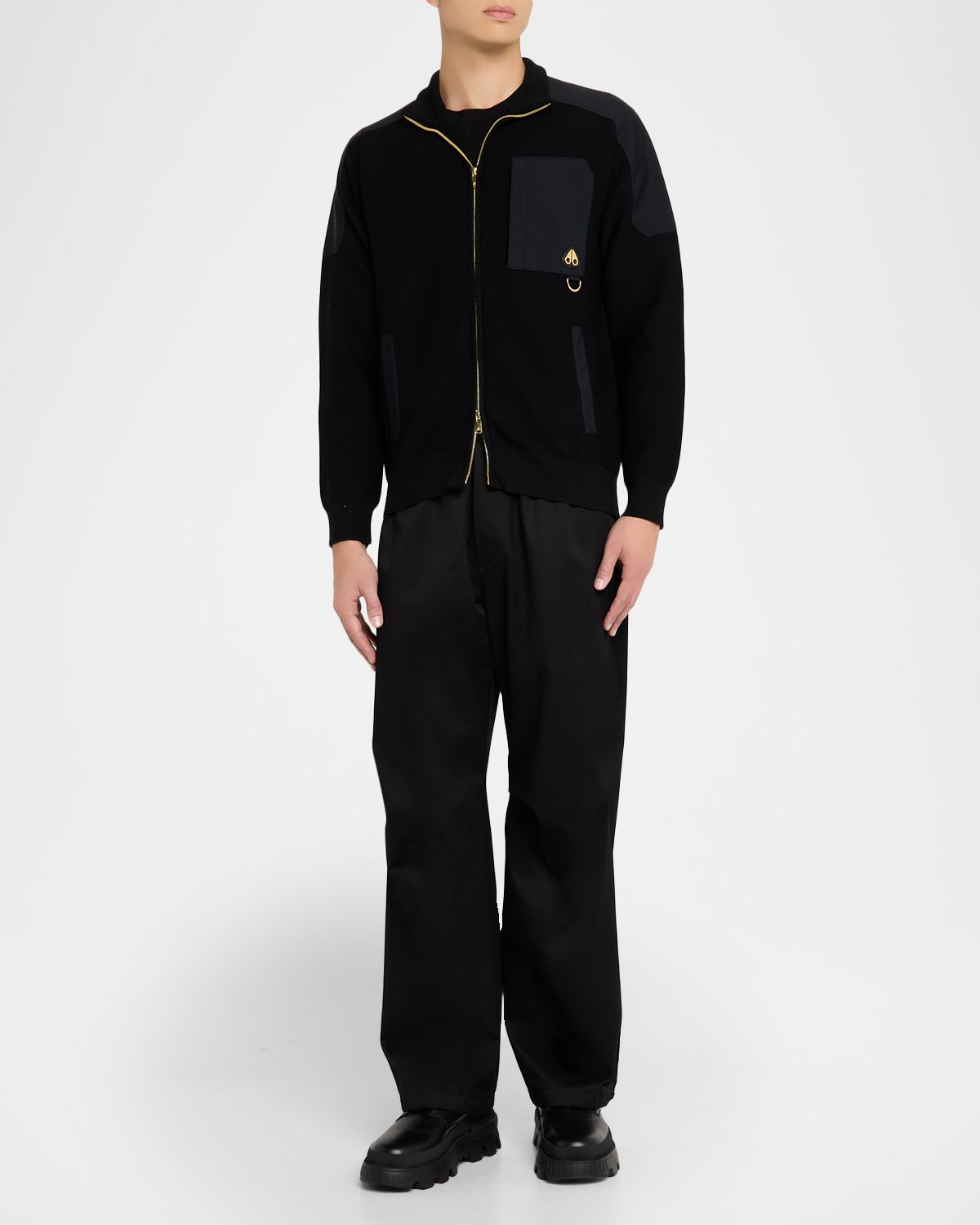 Moose Knuckles Men 's Elowan Full-Zip Sweater