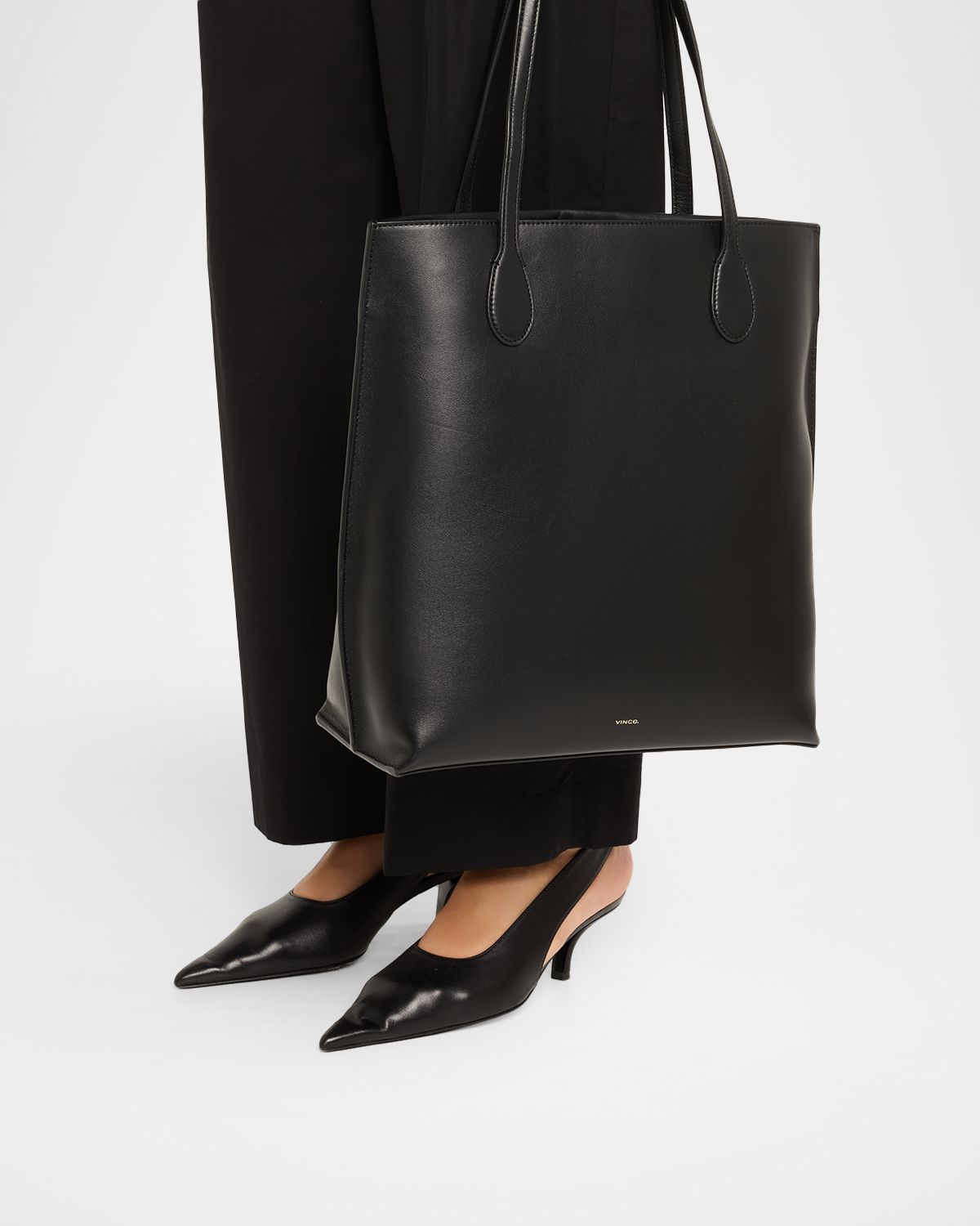 Vince Athene Leather Tote Bag