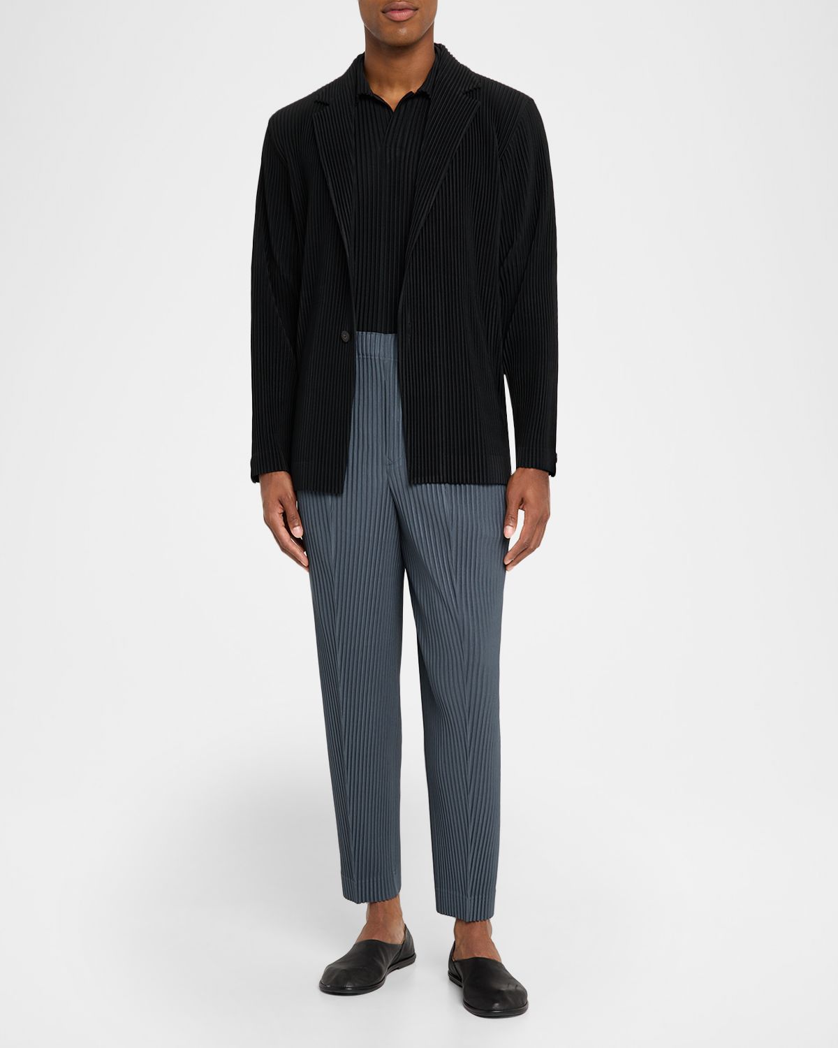 Homme Plisse Issey Miyake Men 's Pleated Basics Jacket | Thumbnail 5 Homme Plisse Issey Miyake Men 's Pleated Basics Jacket | Thumbnail 5