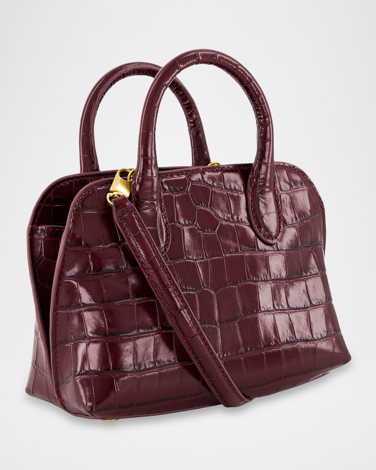 Vince Delphine Mini Croc-Effect Leather Crossbody Handbag