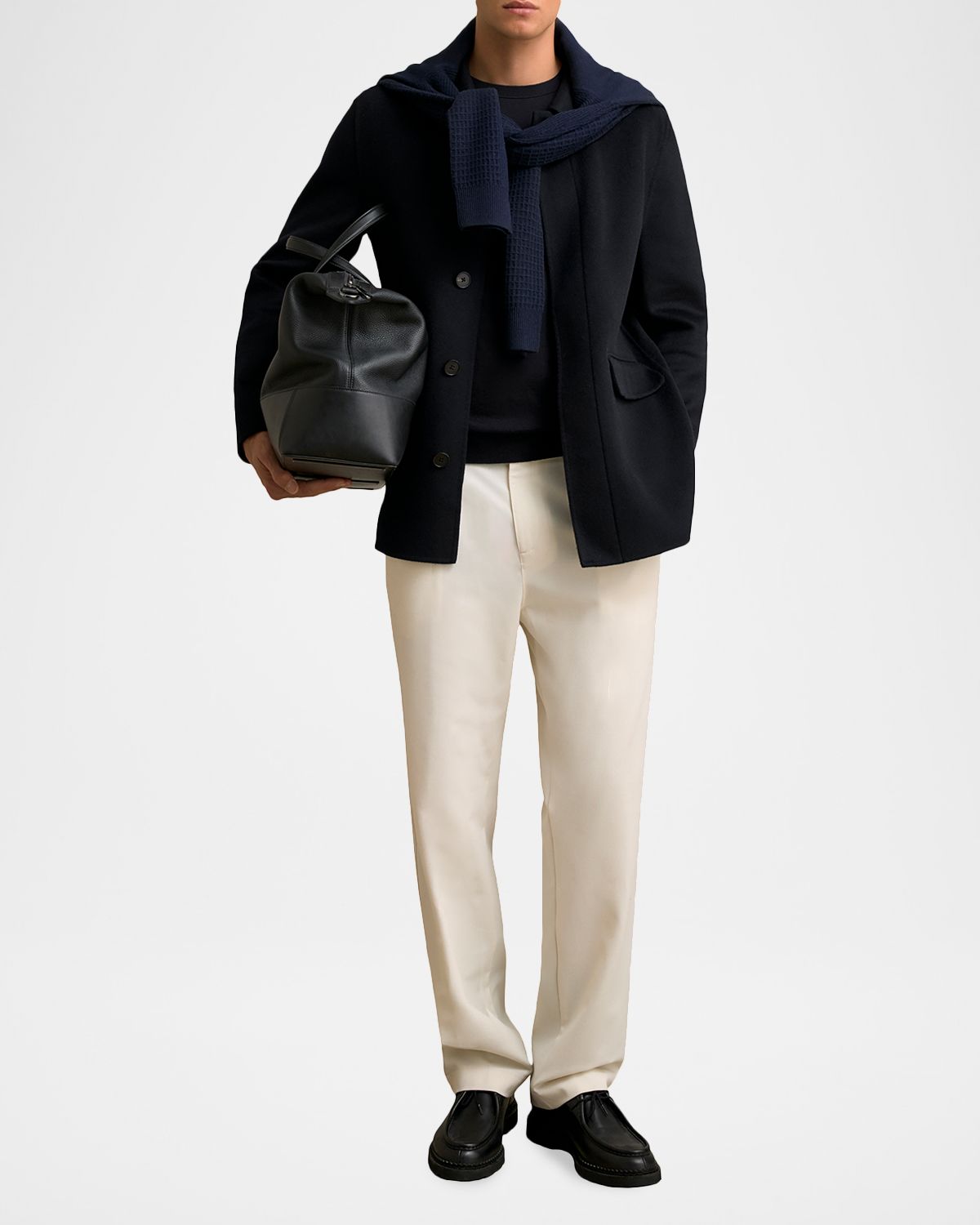 Reiss Men 's Tamworth Wool-Blend Double-Face Jacket