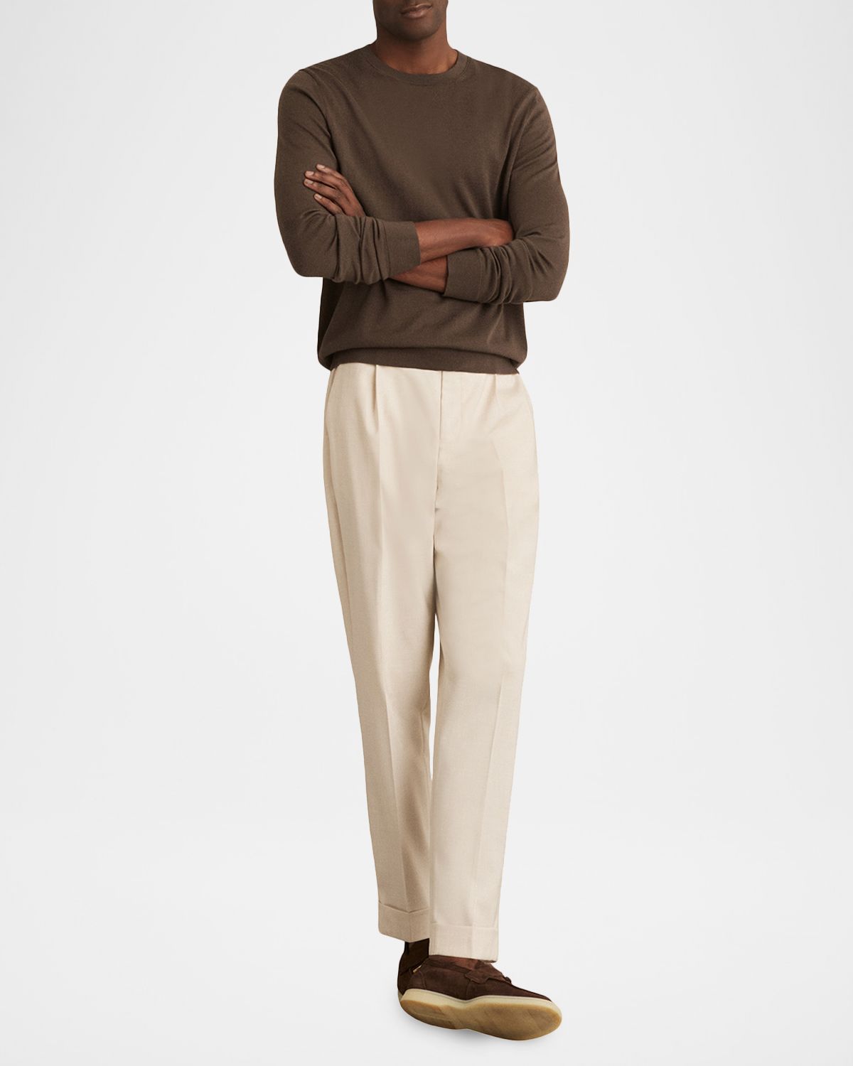 Reiss Men 's Wessex Merino-Wool Crewneck Sweater