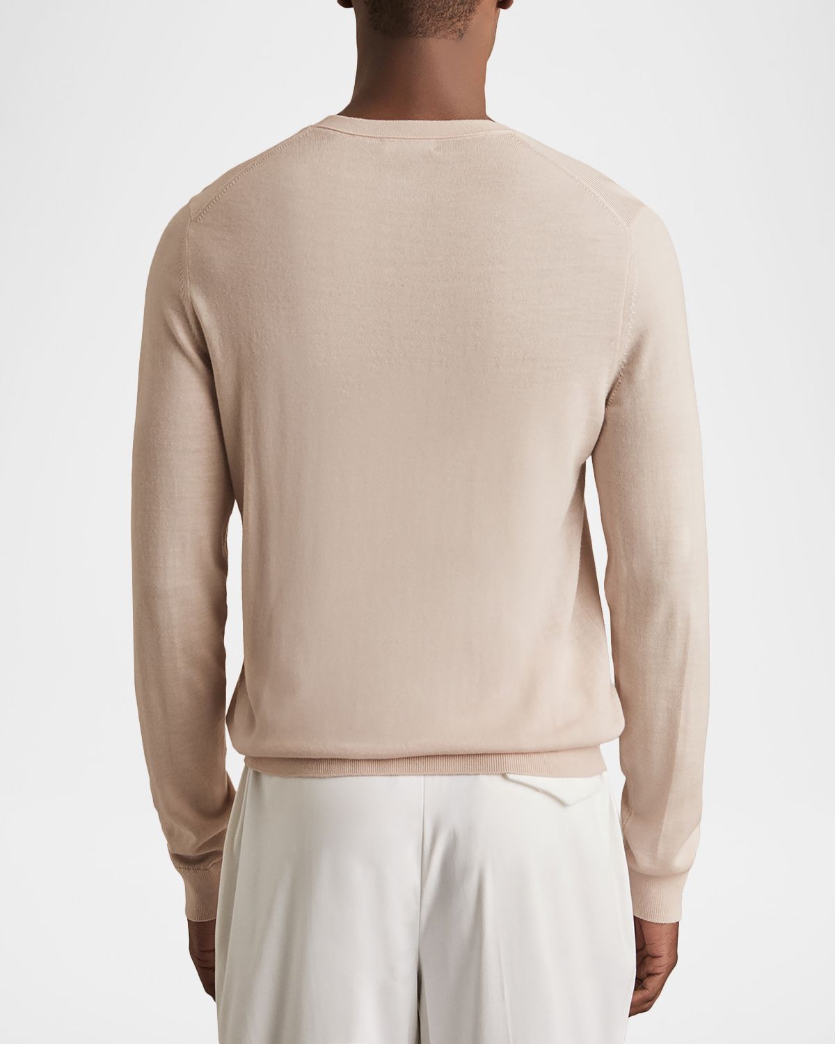 Reiss Men 's Wessex Merino-Wool Crewneck Sweater