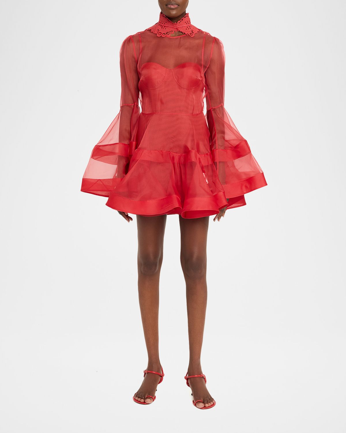Zimmermann Rebellion Lantern Mini Dress