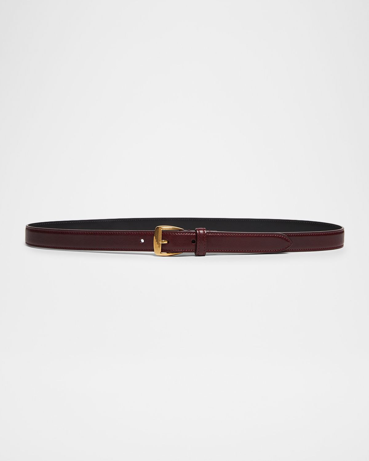 Saint Laurent Grained Leather Trapezoid Belt | Thumbnail 3