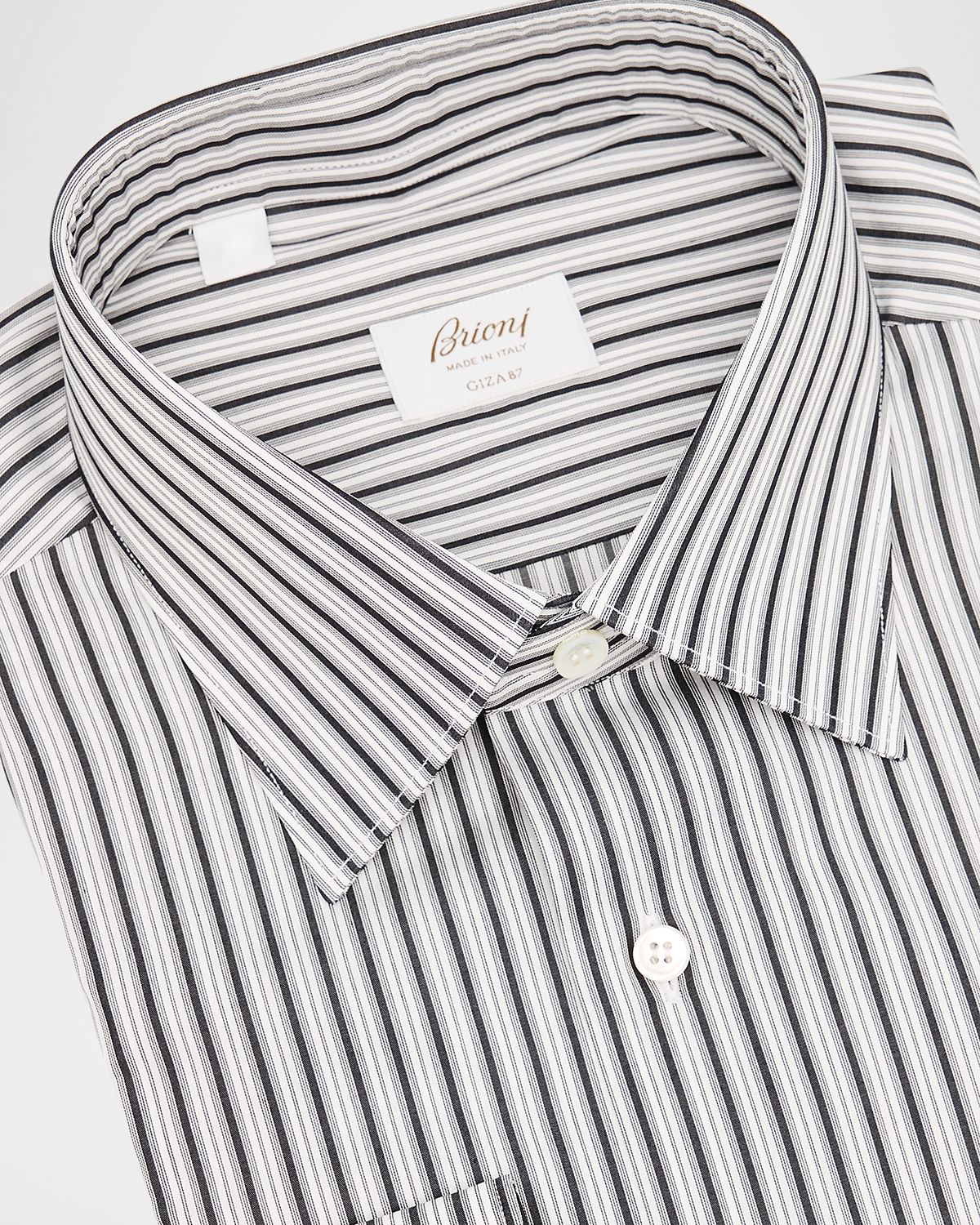 Brioni Men 's Striped Sport Shirt