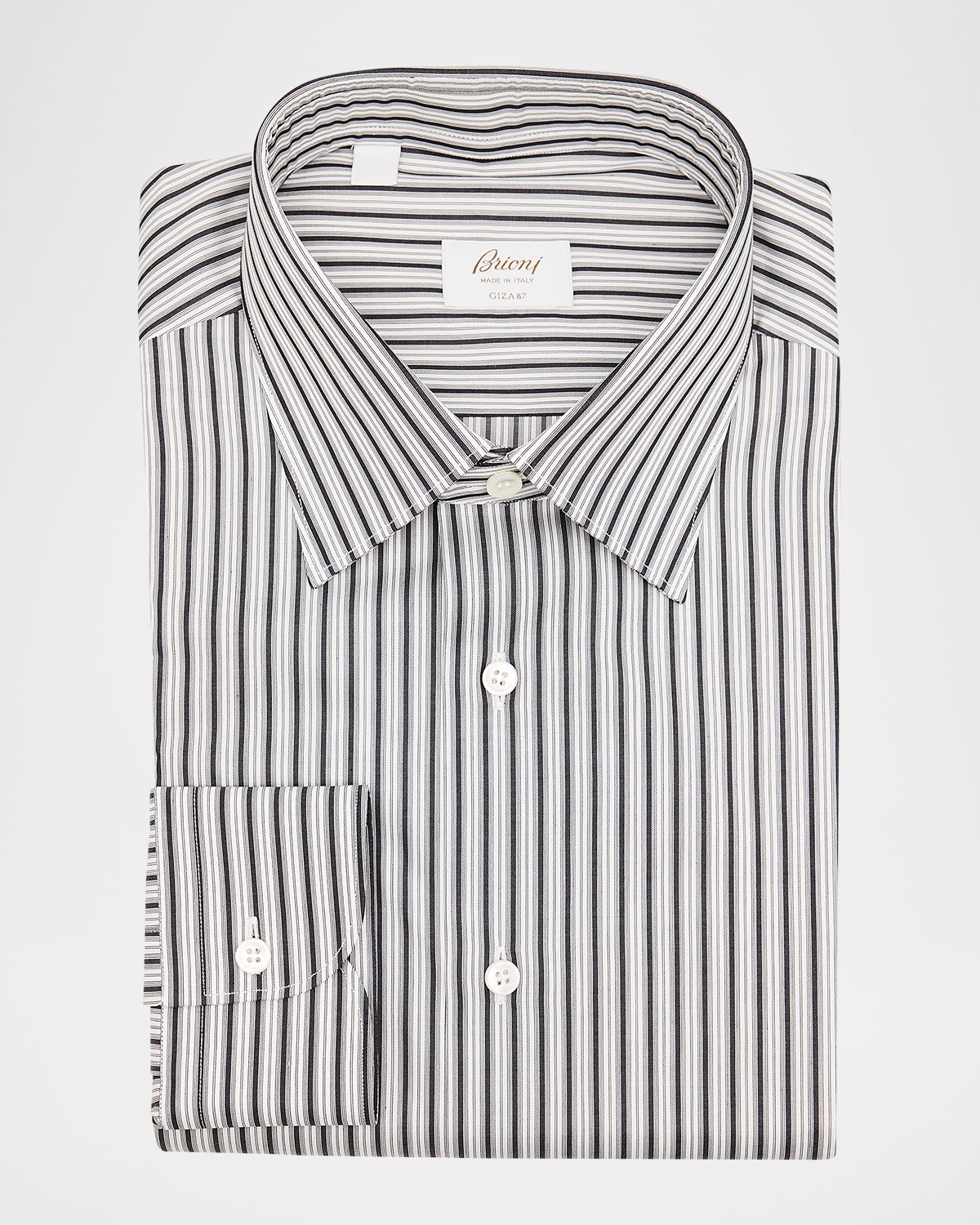 Brioni Men 's Striped Sport Shirt