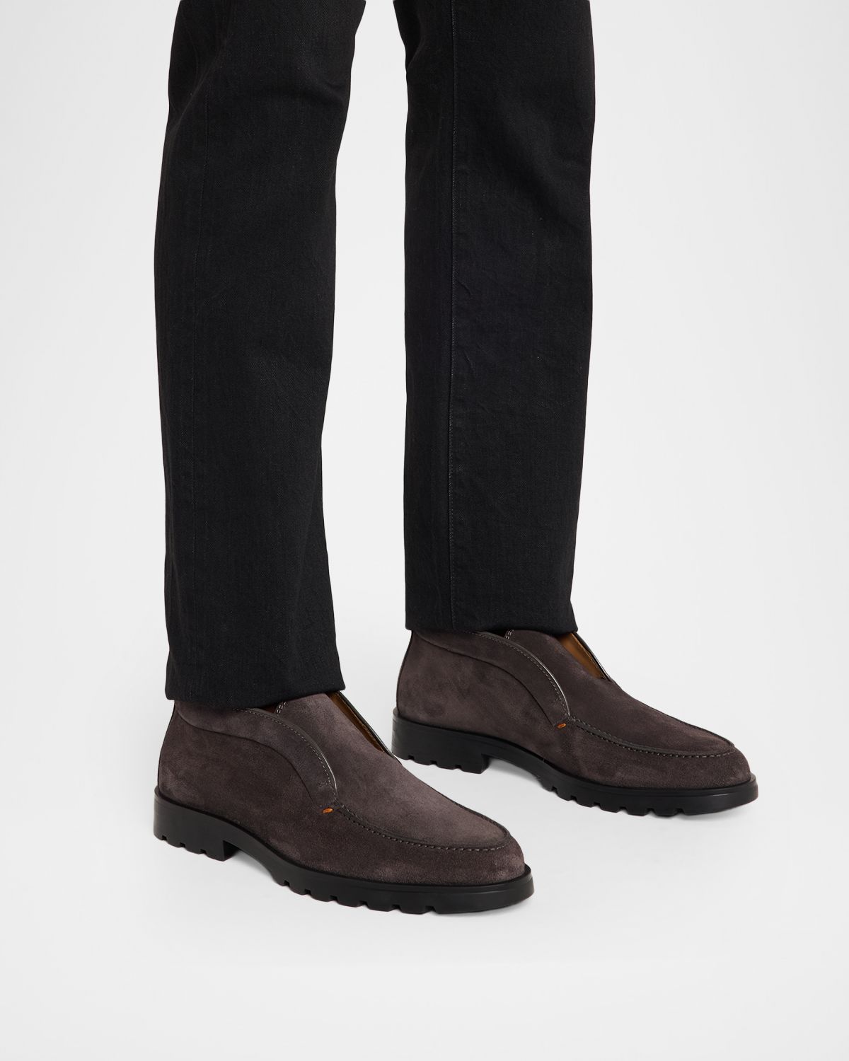 Santoni Men 's Rock Suede Loafers