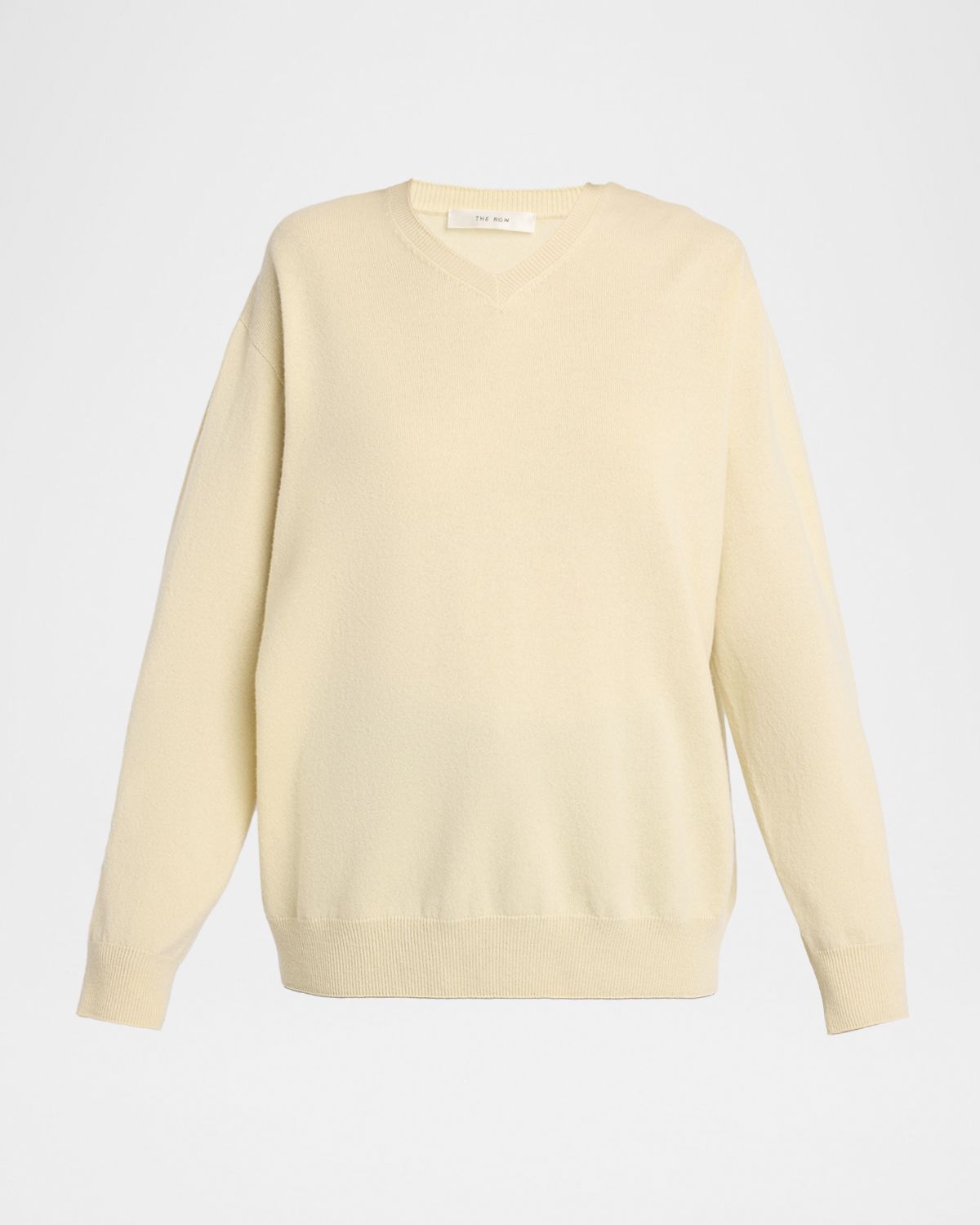 THE ROW Migeia V-Neck Cashmere Sweater