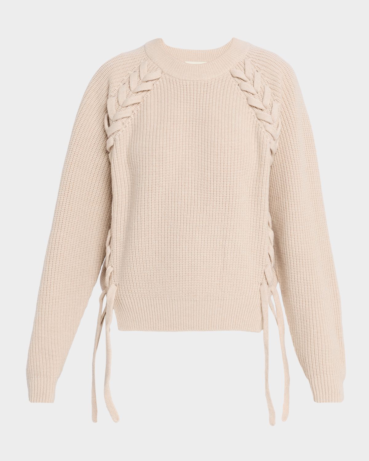 Isabel Marant Tulliam Braided Rib-Knit Wool & Cashmere Sweater