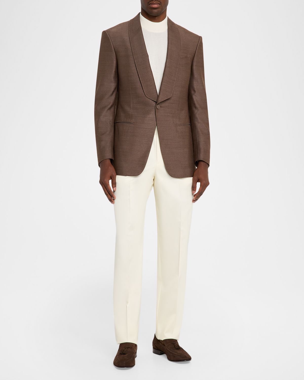 dunhill Men 's Silk Hopsack Shawl Collar Sport Coat | Thumbnail 8 dunhill Men 's Silk Hopsack Shawl Collar Sport Coat | Thumbnail 8