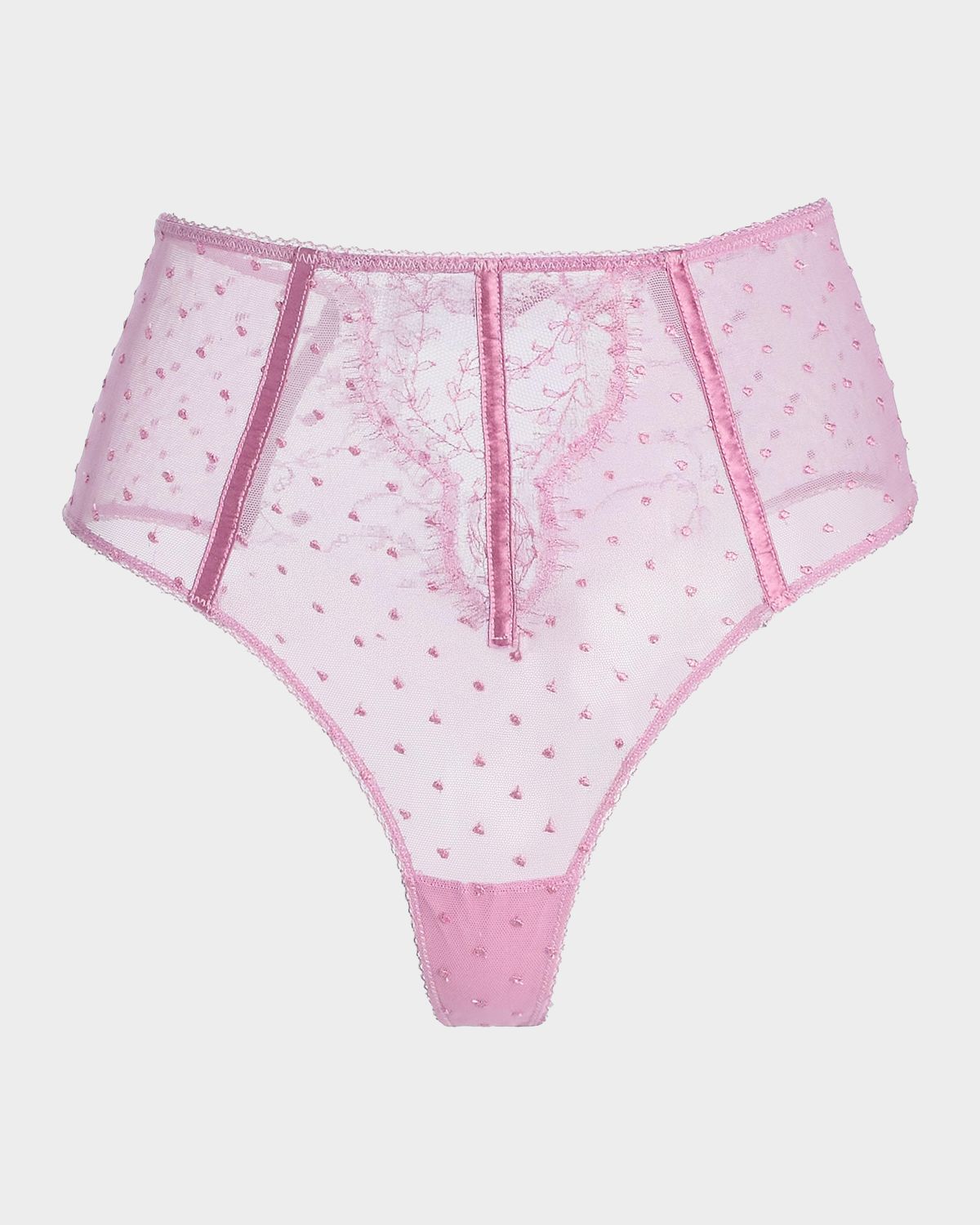 Kiki De Montparnasse Merci Beaucoup High-Rise Lace Thong