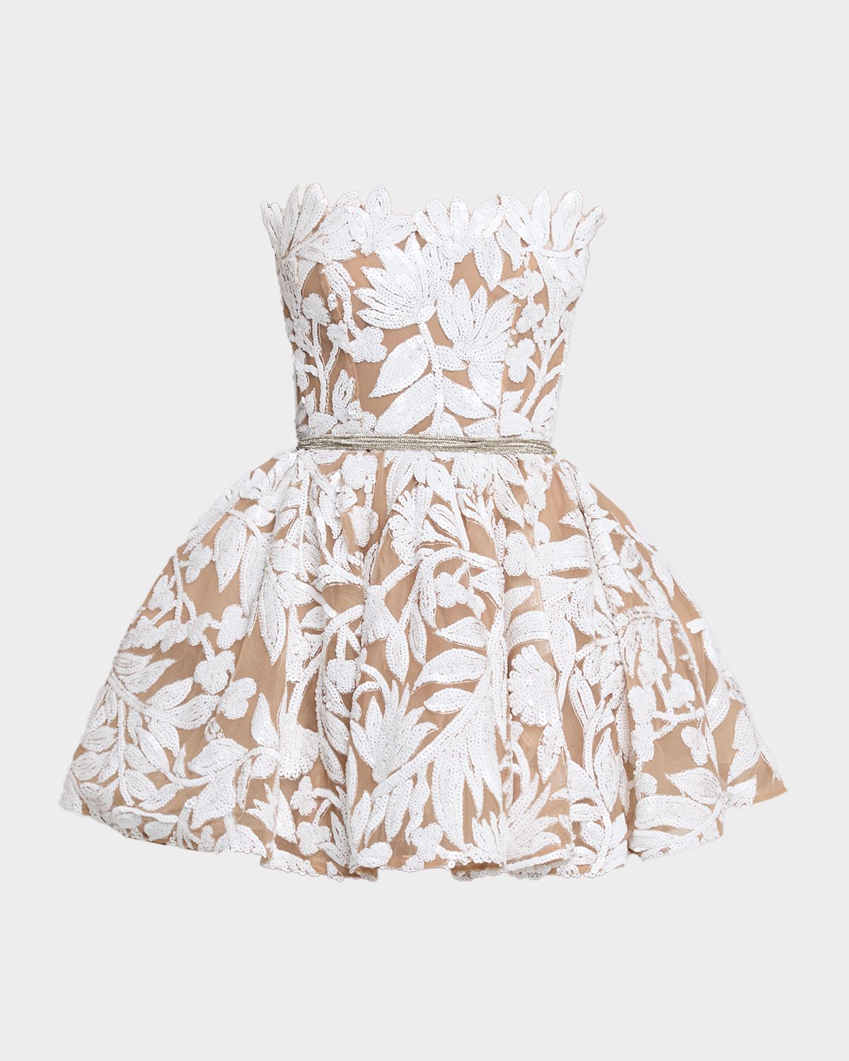 Bronx Banco Chloe Strapless Sequin Floral Corset Mini Dress | Thumbnail 6 Bronx Banco Chloe Strapless Sequin Floral Corset Mini Dress | Thumbnail 6
