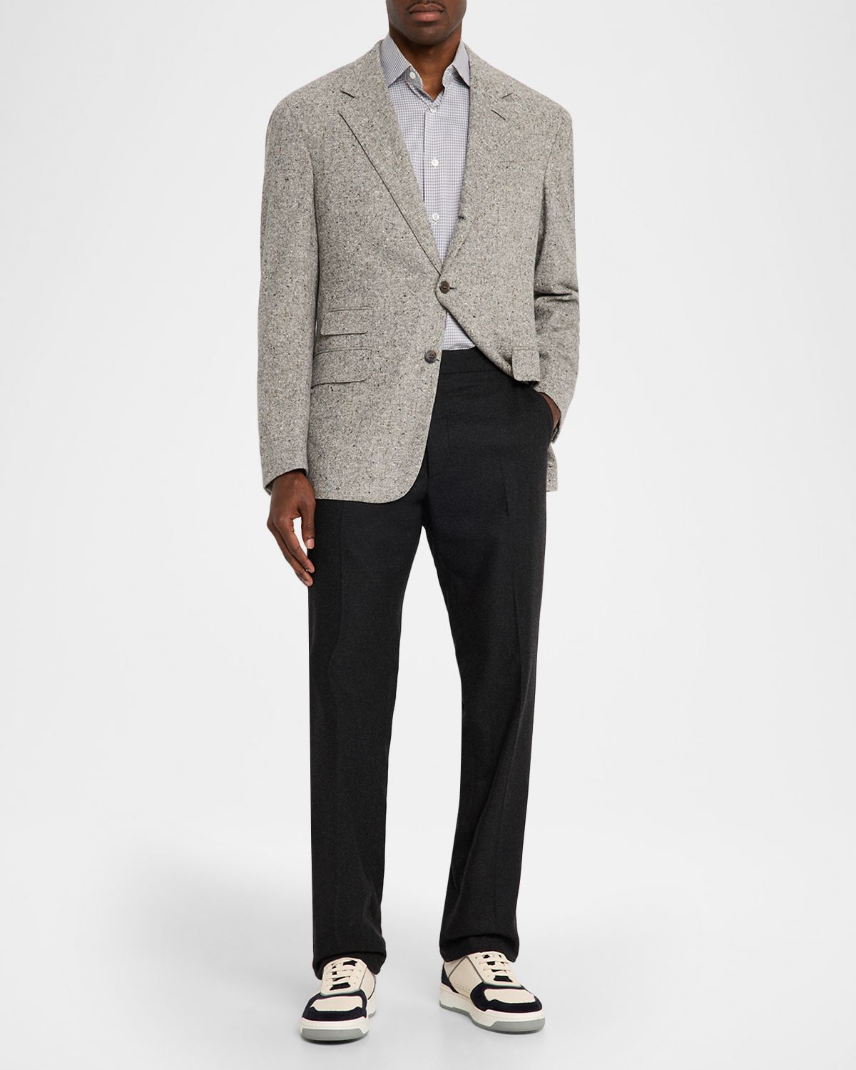 dunhill Men 's Wool Tweed Donegal Single-Breasted Sport Coat