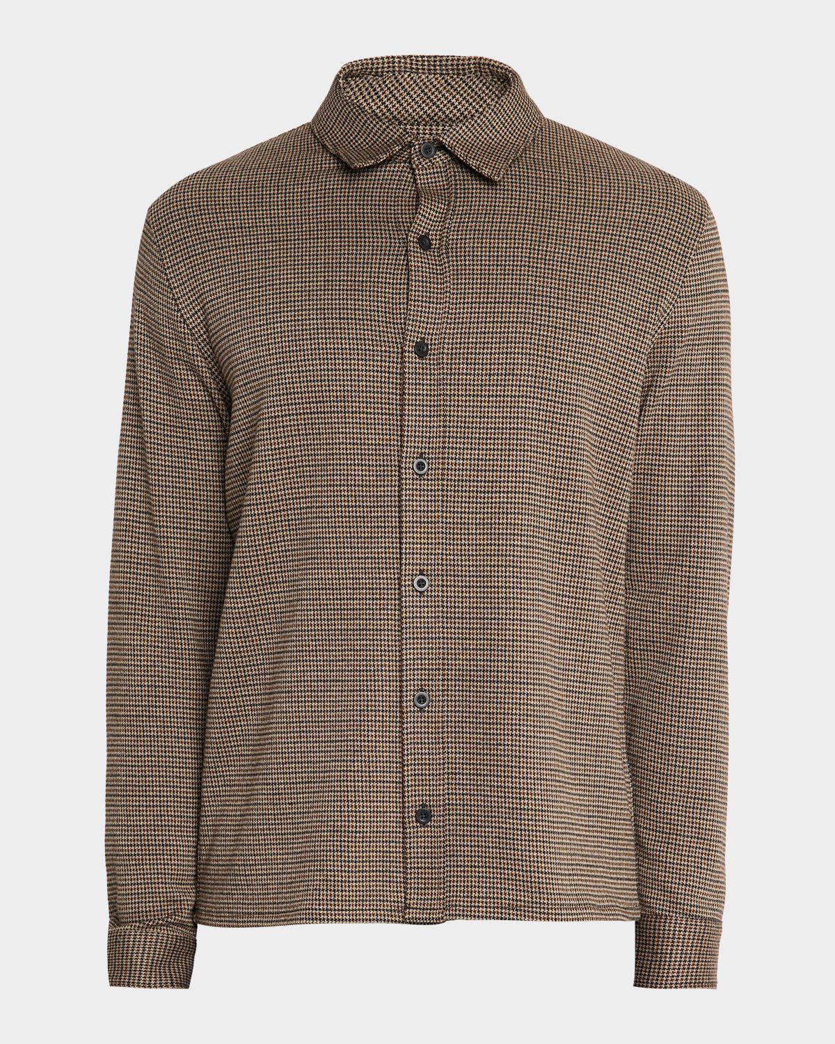 Vince Men 's Houndstooth Cotton-Blend Button-Down Shirt