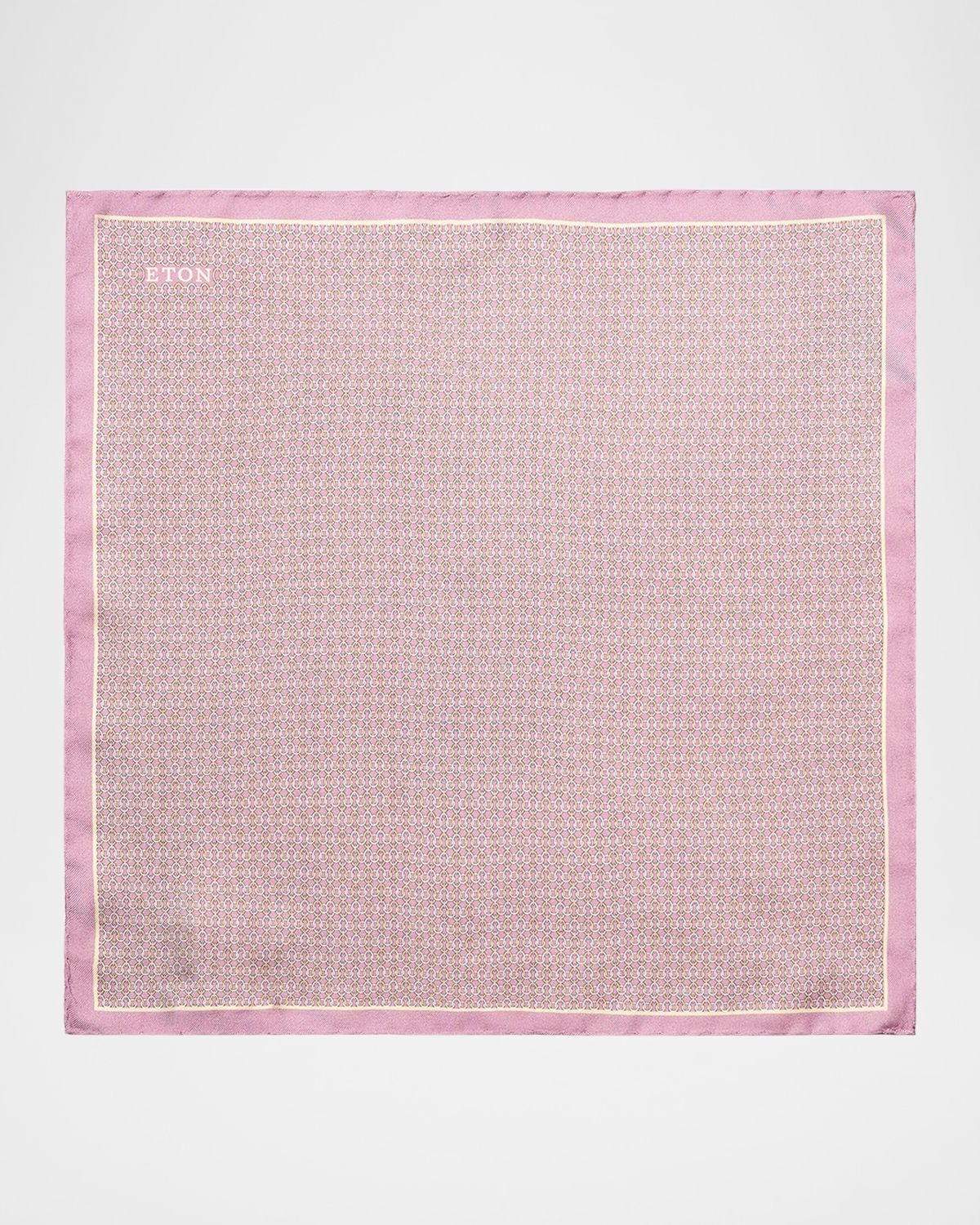 Eton Men 's Geometric Silk Pocket Square | Thumbnail 3