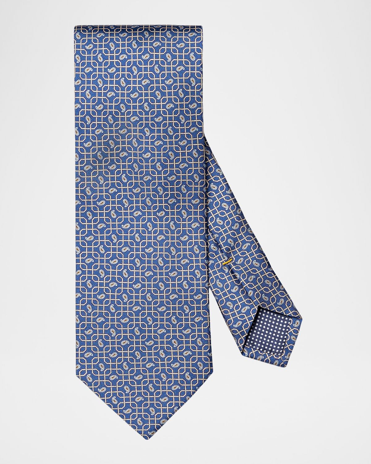 Eton Men 's Paisley Print Silk Tie
