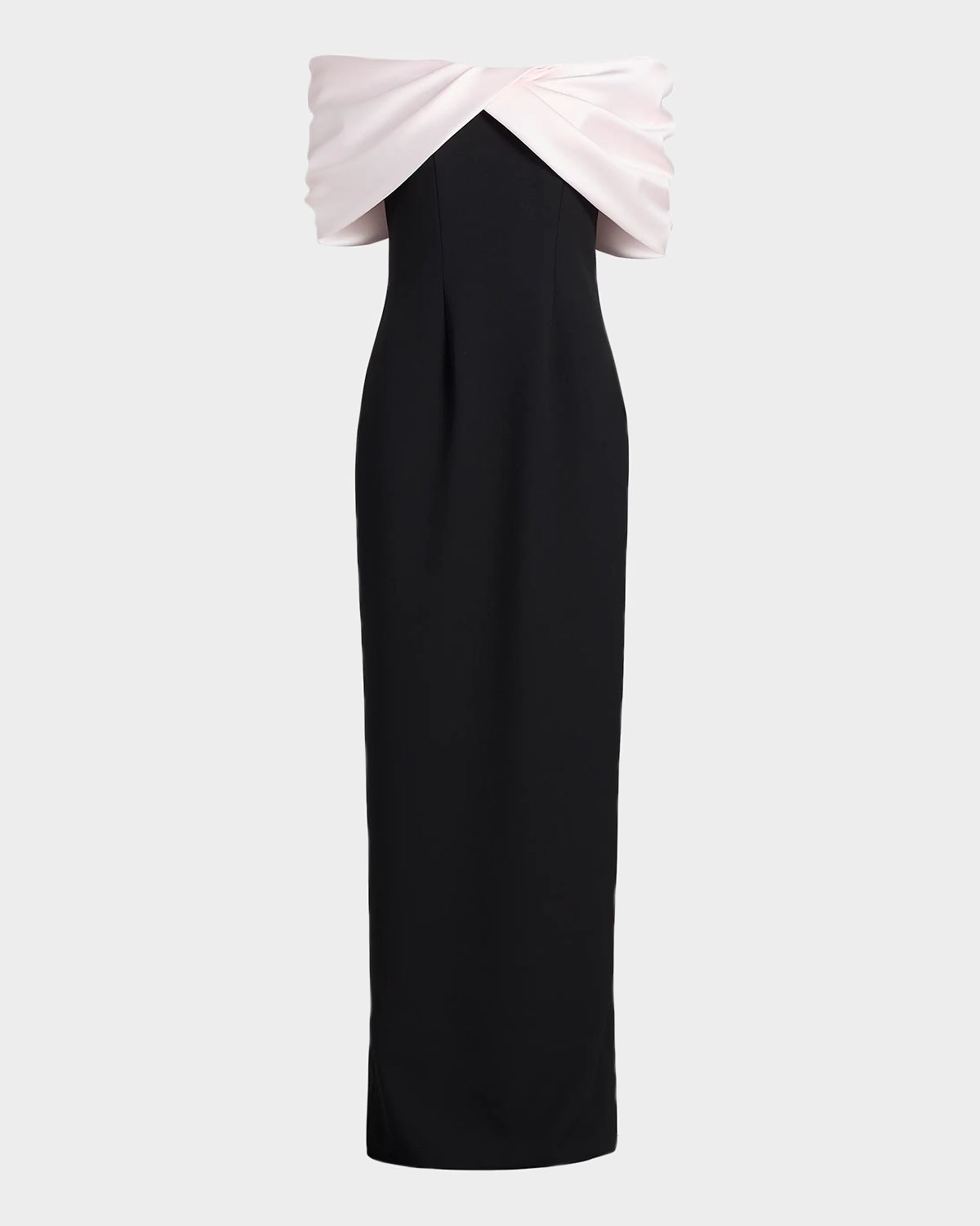 Pamella Roland Mikado Off-The-Shoulder Crepe Column Gown | Thumbnail 5 Pamella Roland Mikado Off-The-Shoulder Crepe Column Gown | Thumbnail 5