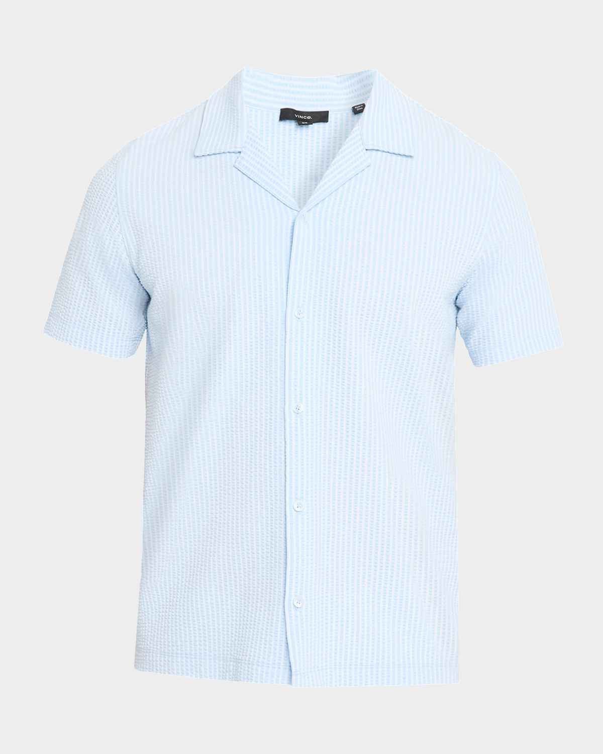 Vince Men 's Seersucker Stripe Short-Sleeve Shirt