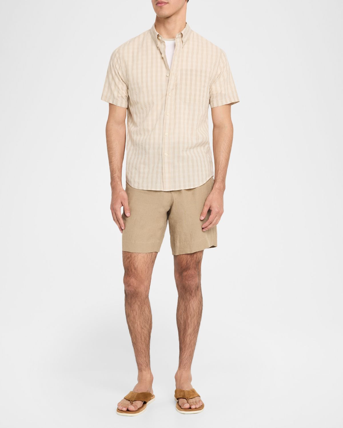 Vince Men 's Tipped Cotton Crewneck T-Shirt