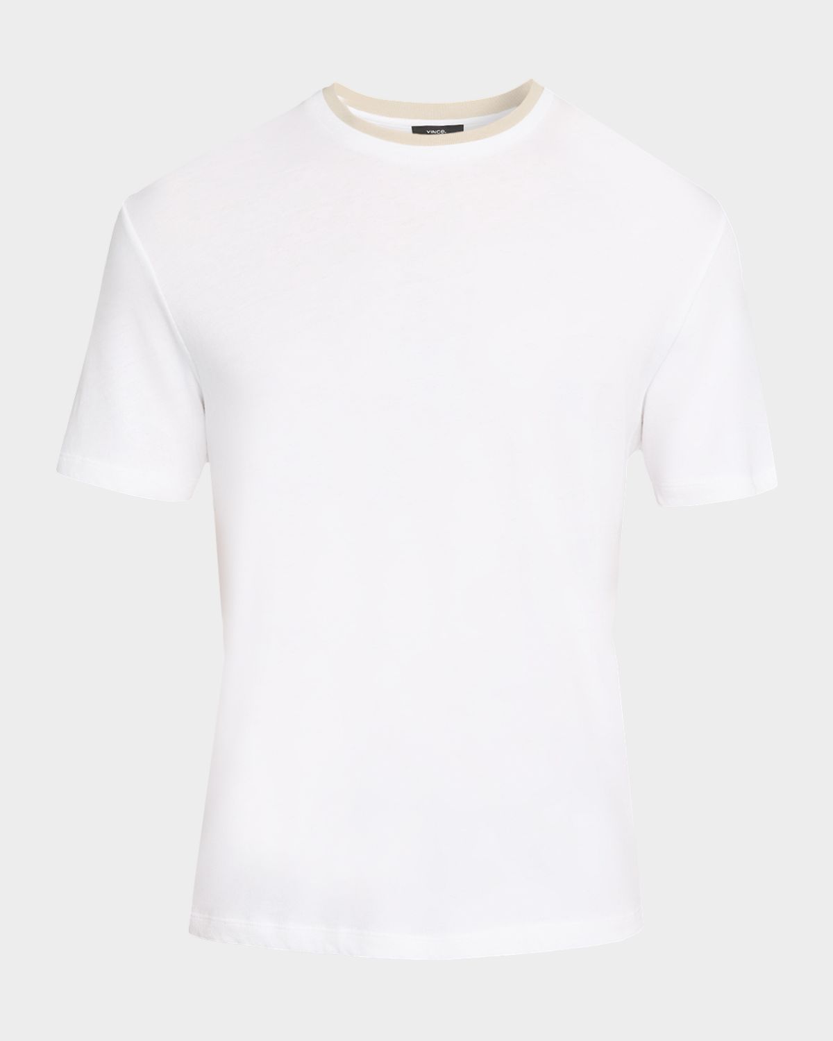 Vince Men 's Tipped Cotton Crewneck T-Shirt