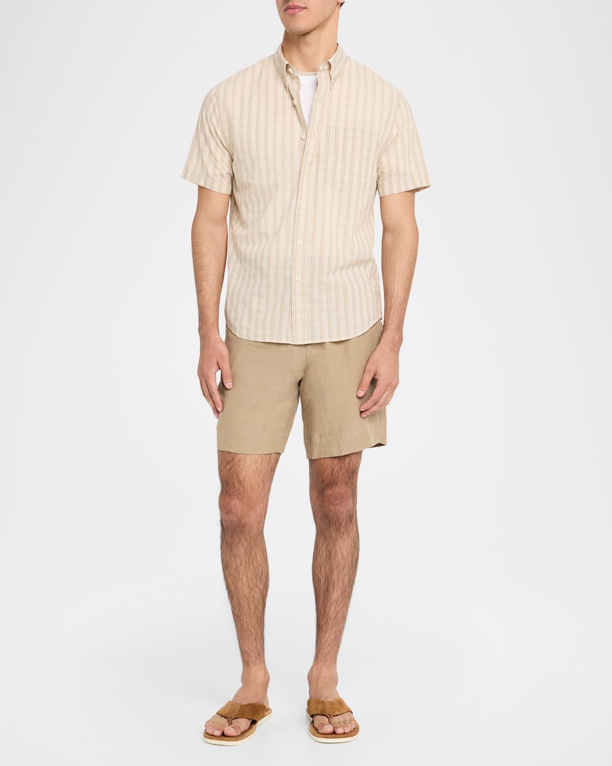 Vince Men 's Corbin Stripe Short-Sleeve Shirt
