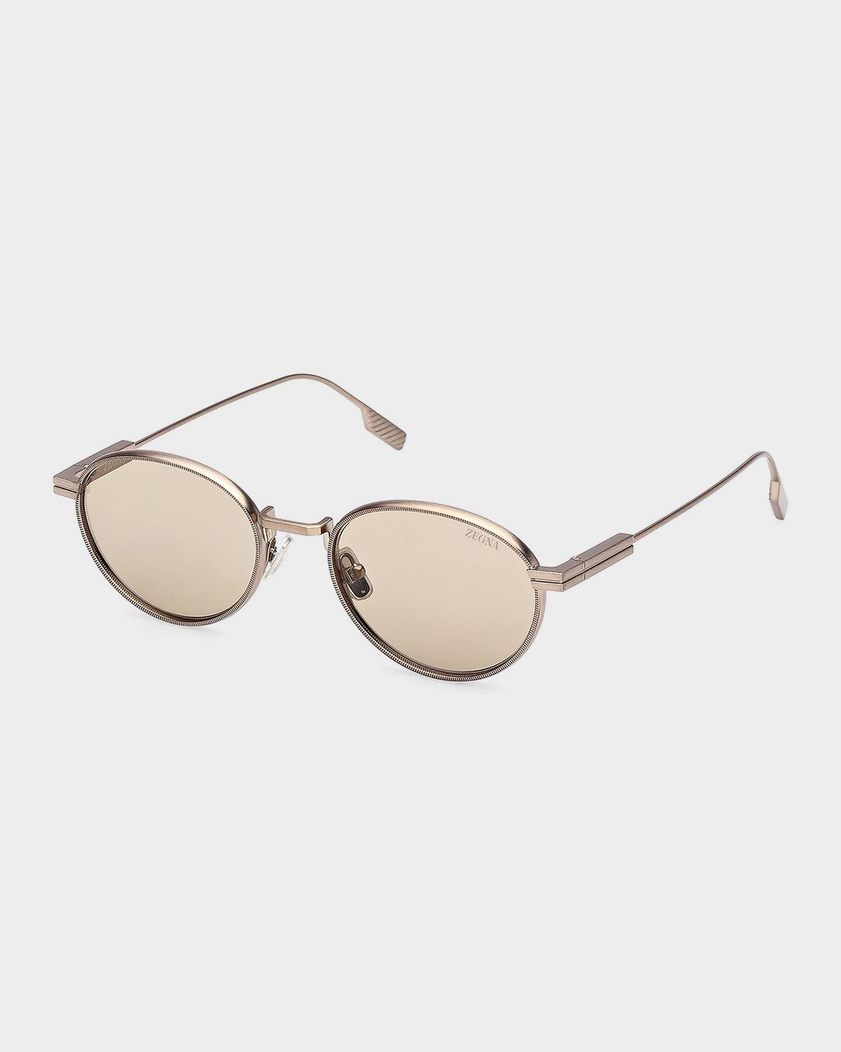 ZEGNA 52mm Acetate & Metal Round Sunglasses | Thumbnail 9 ZEGNA 52mm Acetate & Metal Round Sunglasses | Thumbnail 9