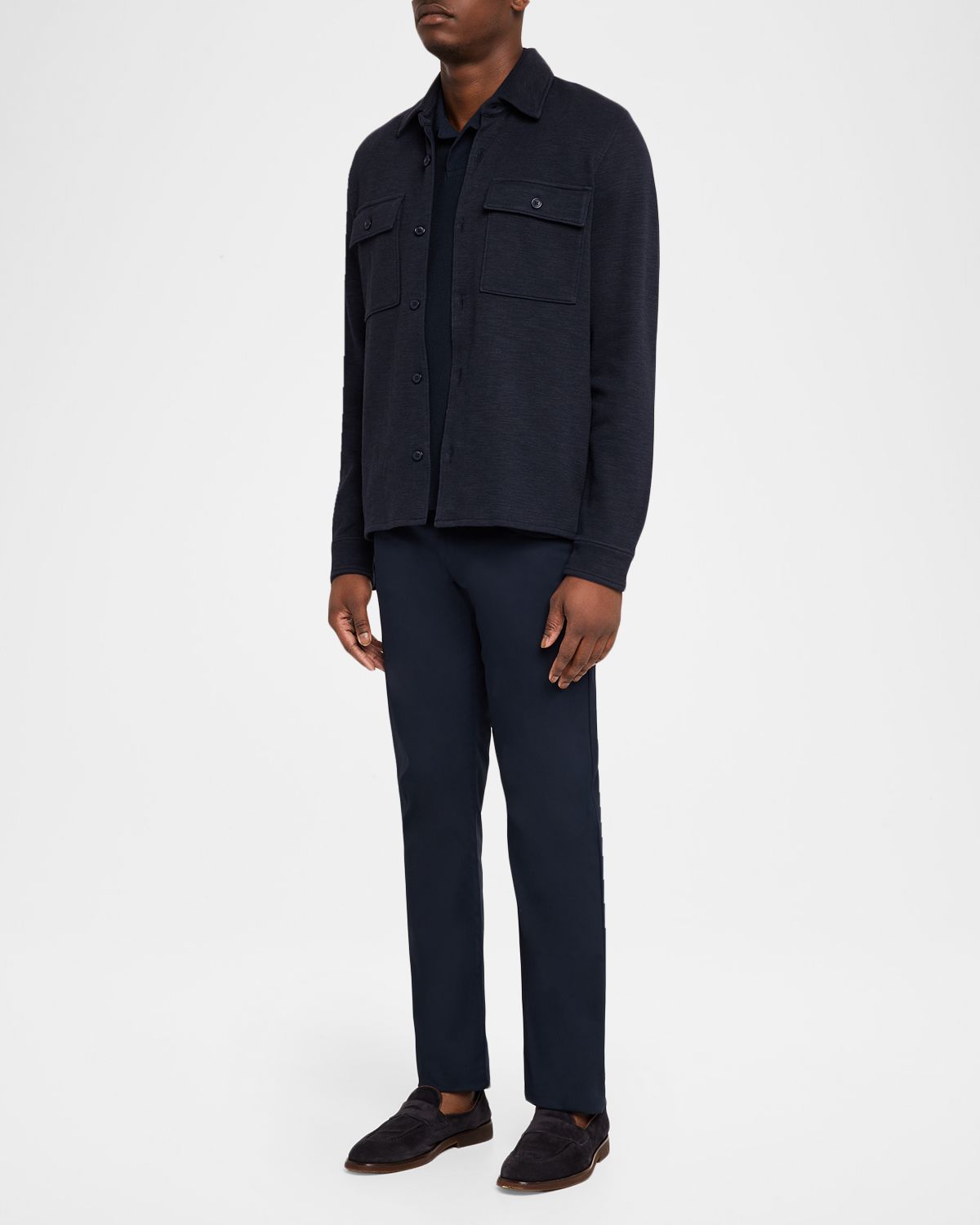 Vince Men 's Double-Slub Cotton-Blend Shirt Jacket