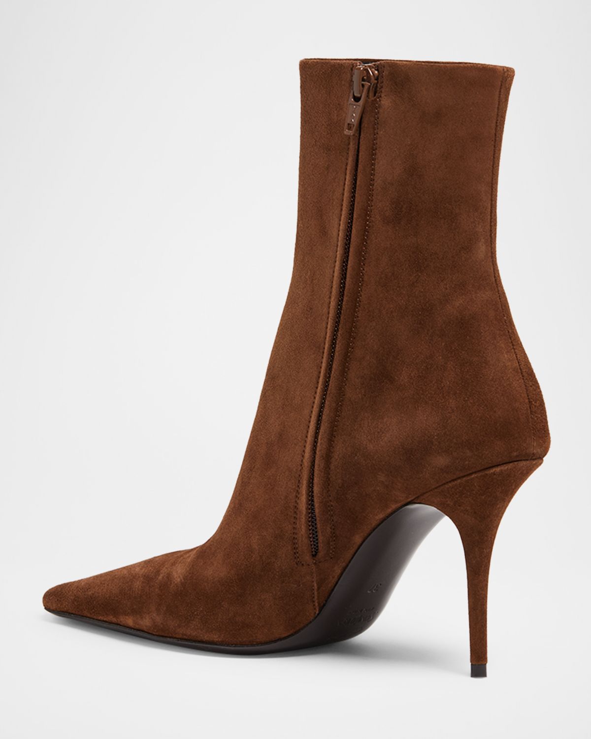 Saint Laurent 90mm Ashley Suede Ankle Booties | Thumbnail 4