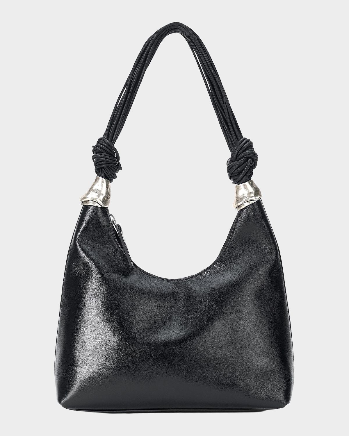 STAUD Cuff Embellished Leather Shoulder Bag