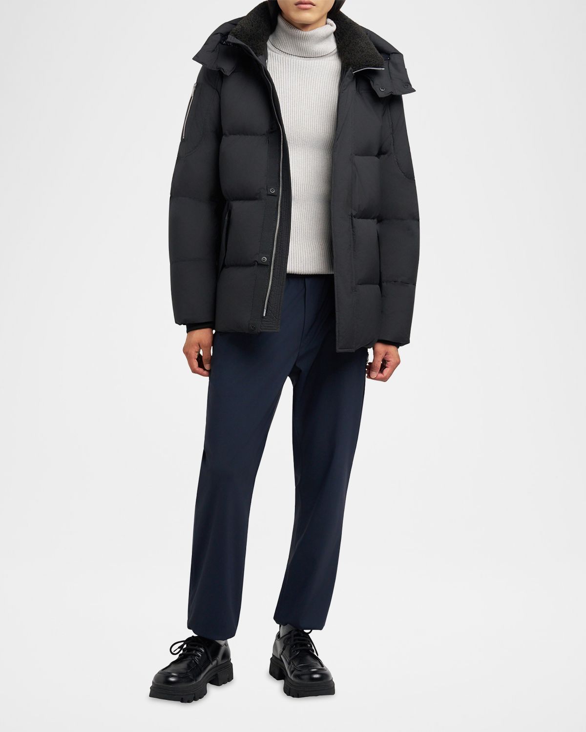 Moose Knuckles Men 's Everest 3Q Puffer Jacket With Detachable Hood