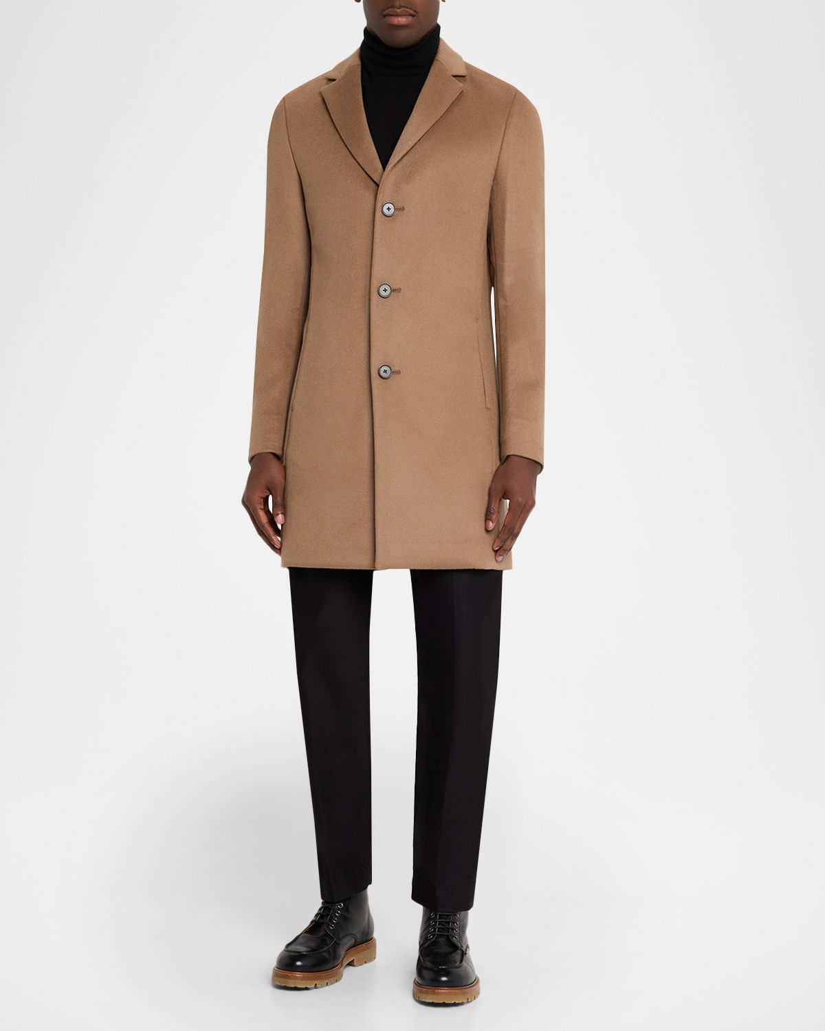 Reiss Men 's Wool-Blend Gable Topcoat