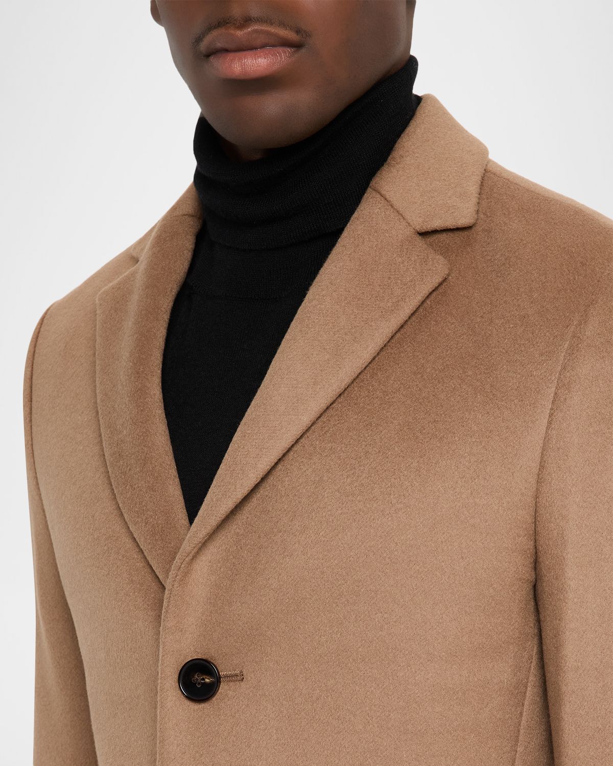 Reiss Men 's Wool-Blend Gable Topcoat | Thumbnail 5 Reiss Men 's Wool-Blend Gable Topcoat | Thumbnail 5