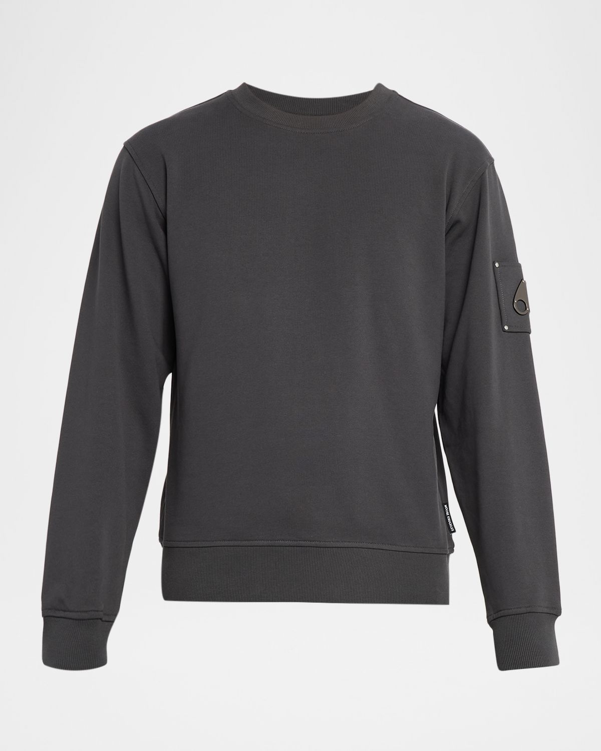 Moose Knuckles Men 's Hartsfield Cotton Terry Crewneck Sweater