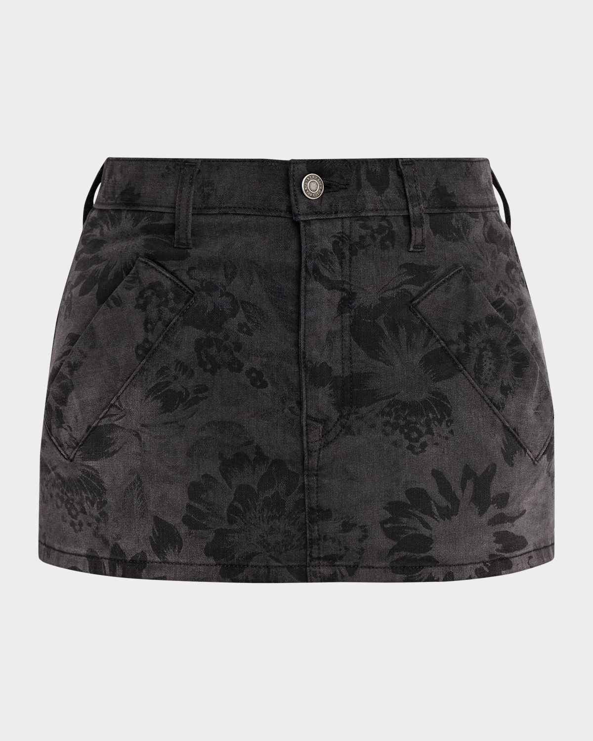Cout De La Liberte Floral Denim Mini Skirt